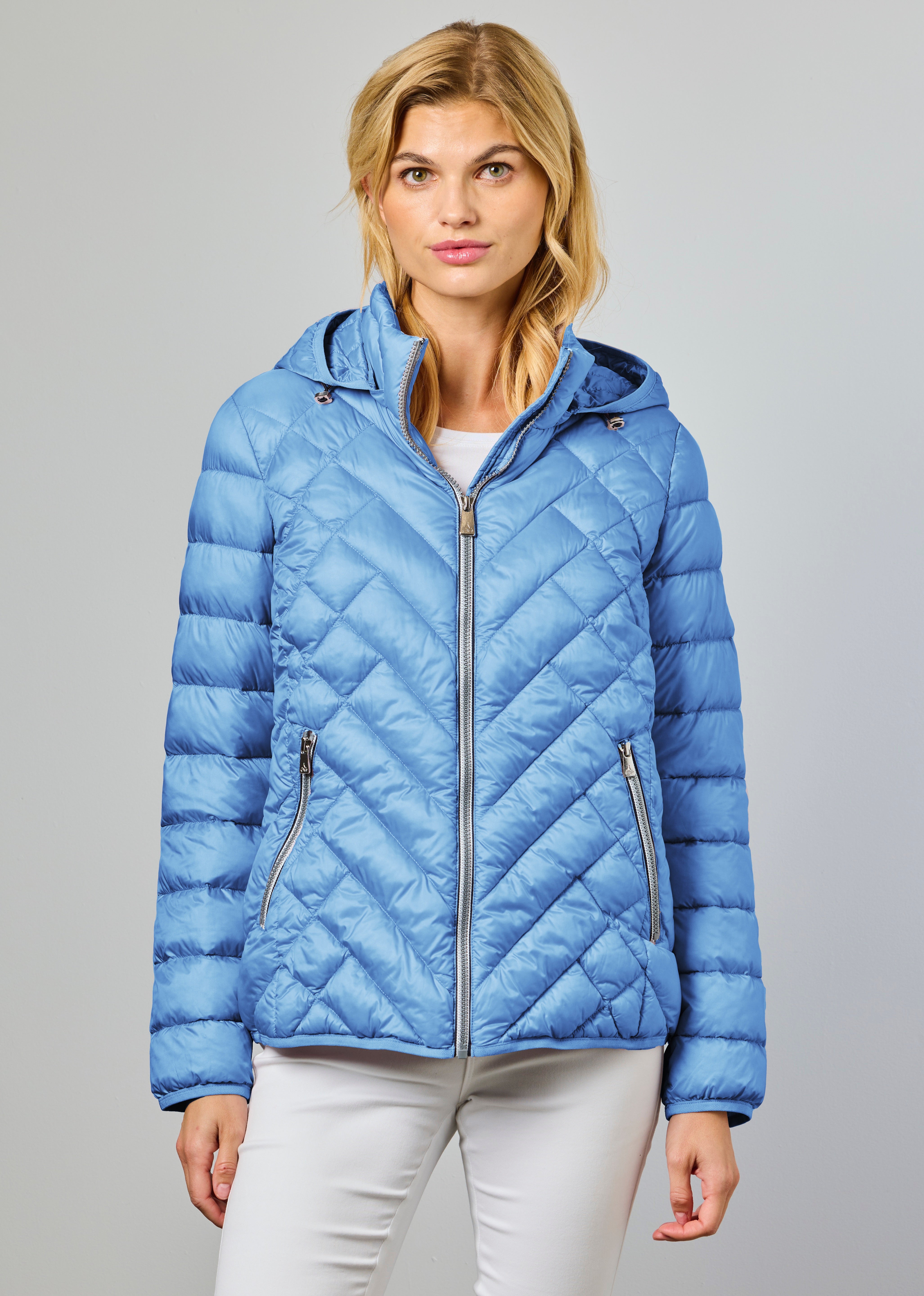 Naja Ocean Hooded Quilt Jacket - 2242