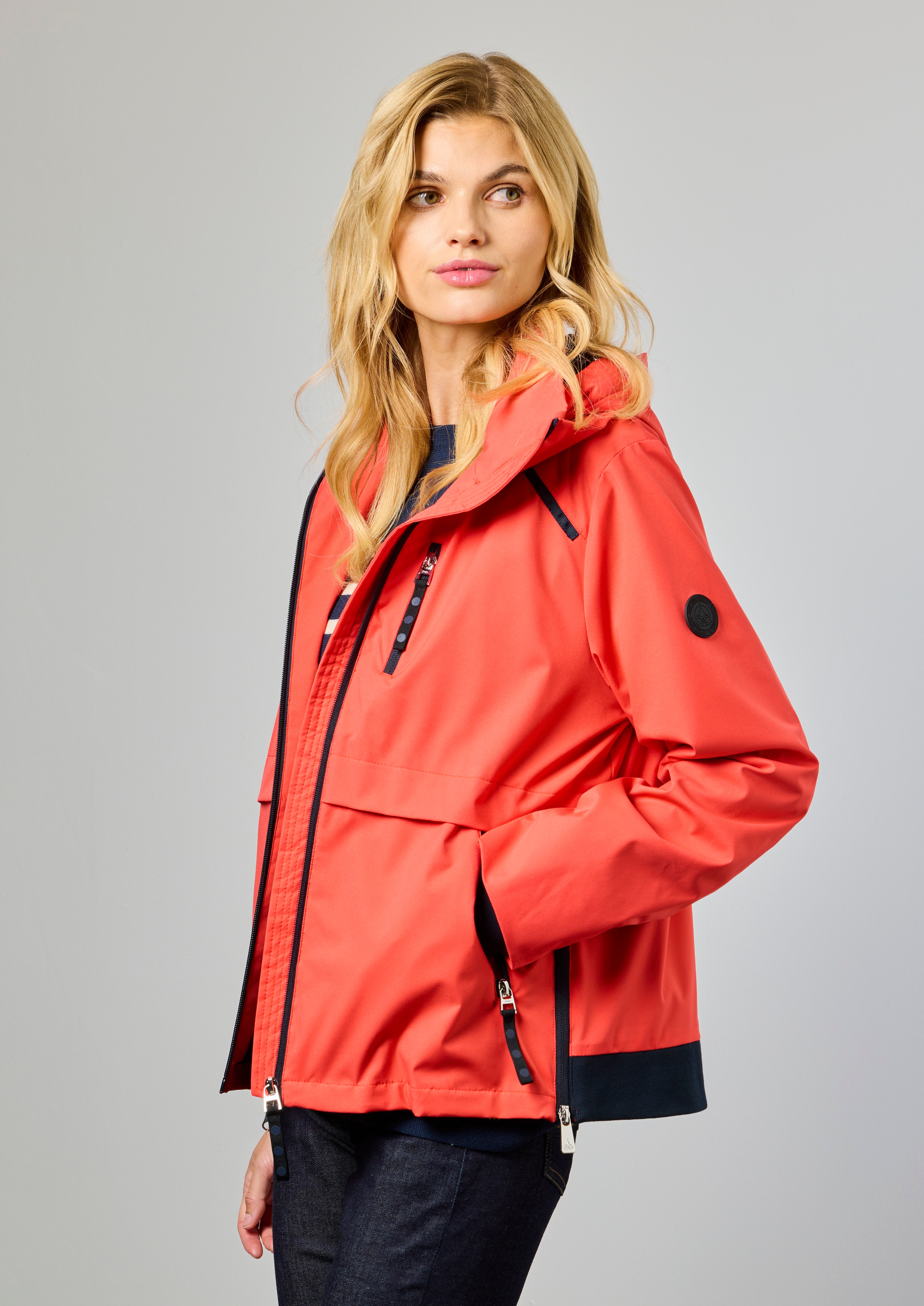 Nikki Cayenne Hooded Jacket - 2280