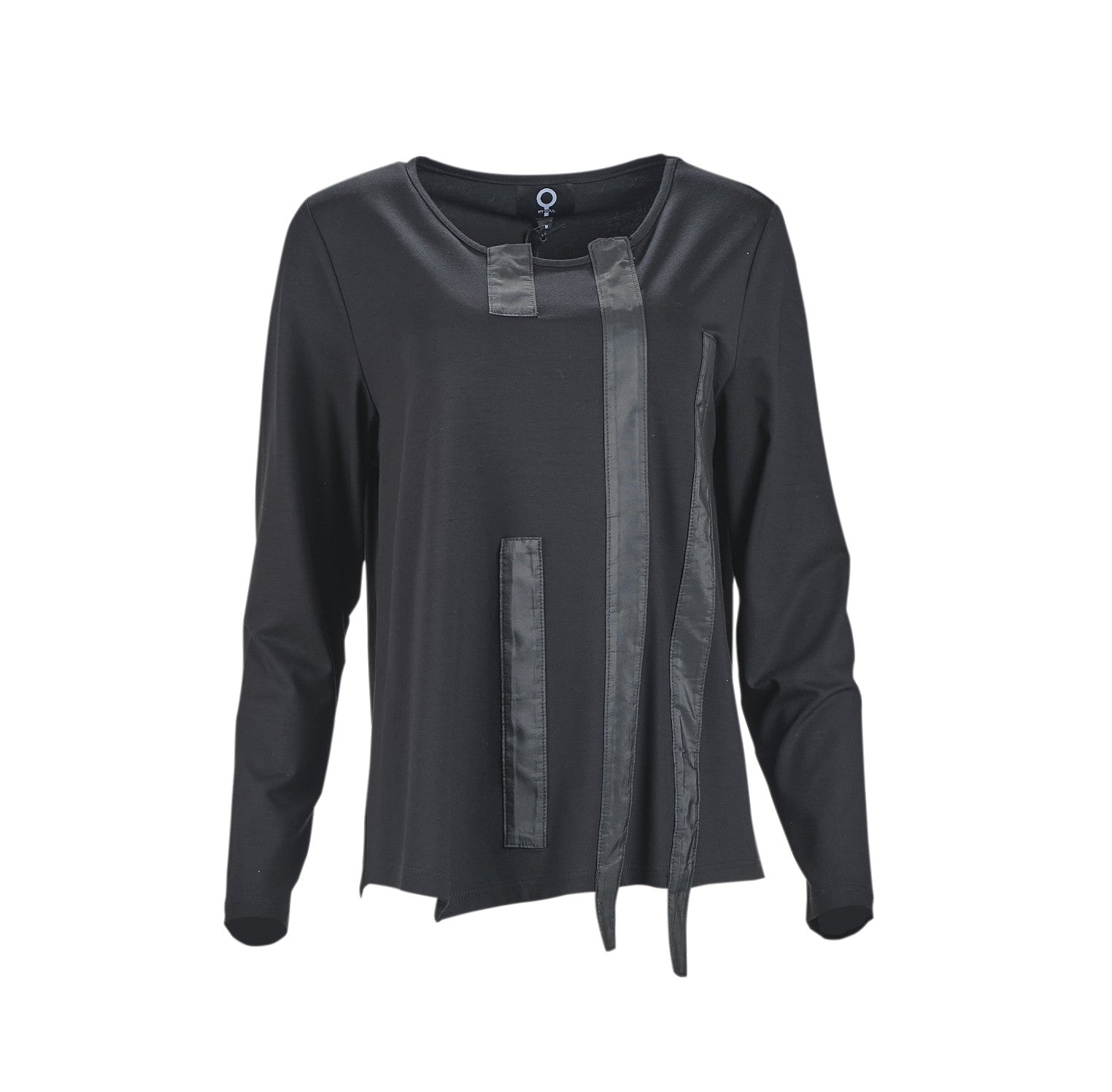 Plain Black Print Top - 0220