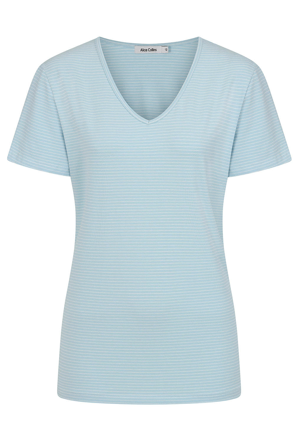 Perfect Striped V Neck T-Shirt - S012