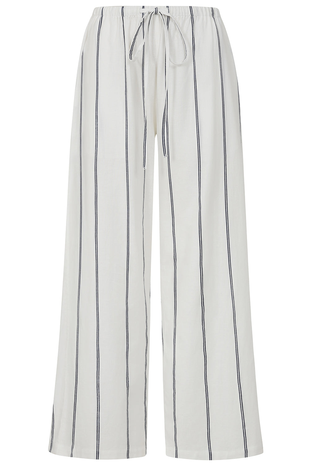 Rose White/Blue Striped Pants - S322