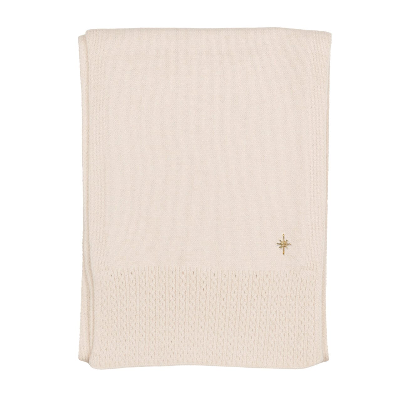 Cream Cable Detail Scarf - 1055705