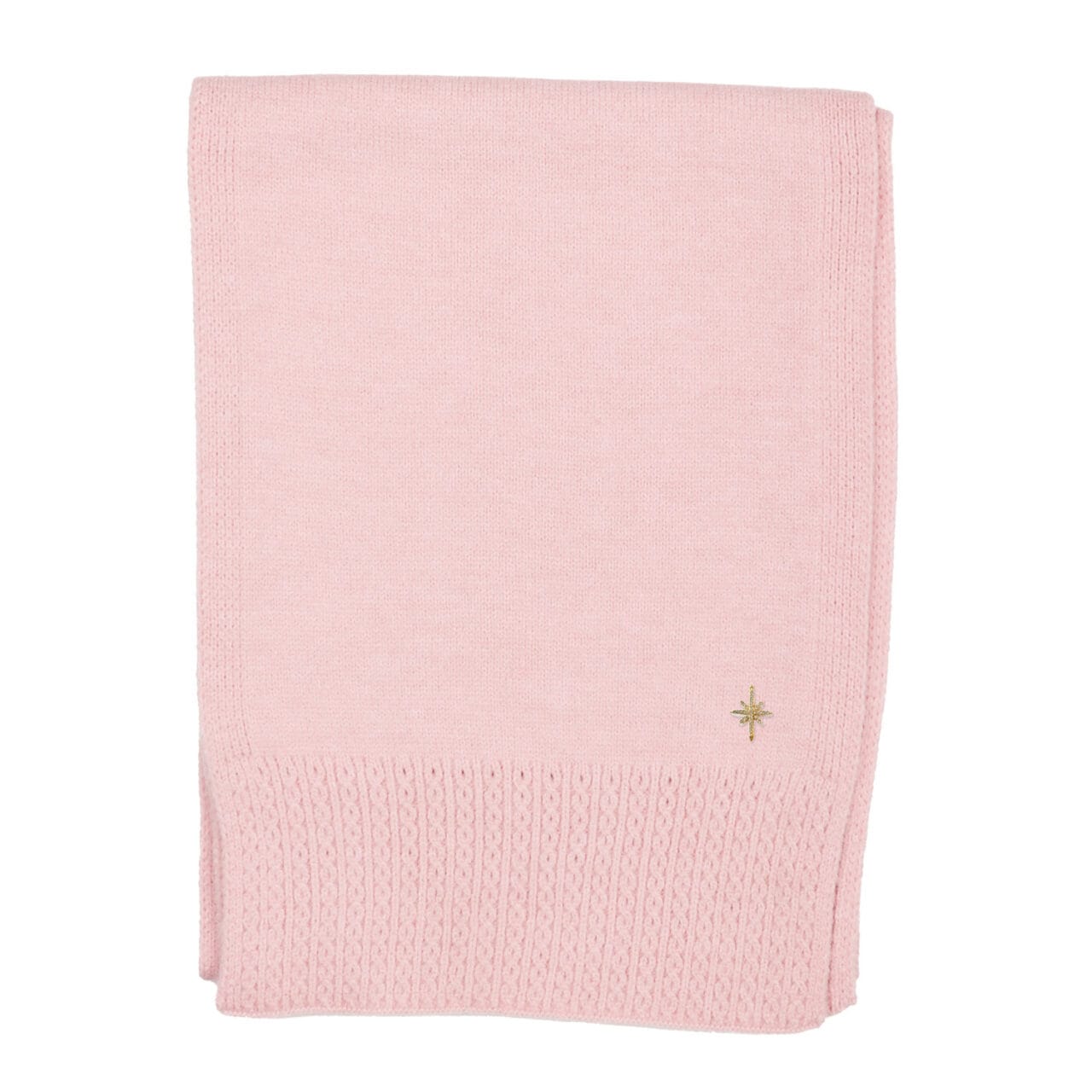 Pink Cable Detail Scarf - 1055716