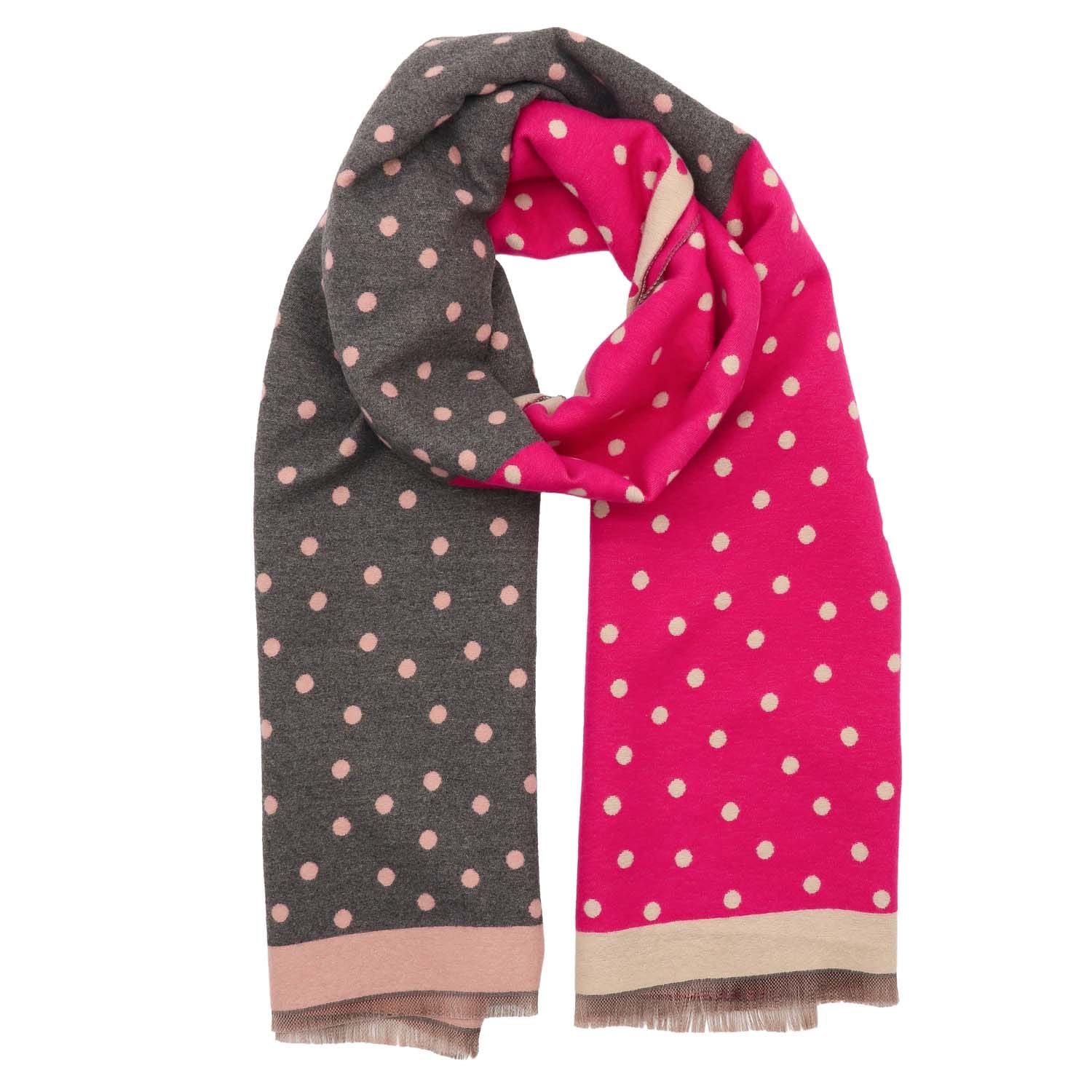 Spotty Pink Winter Scarf - 1063409