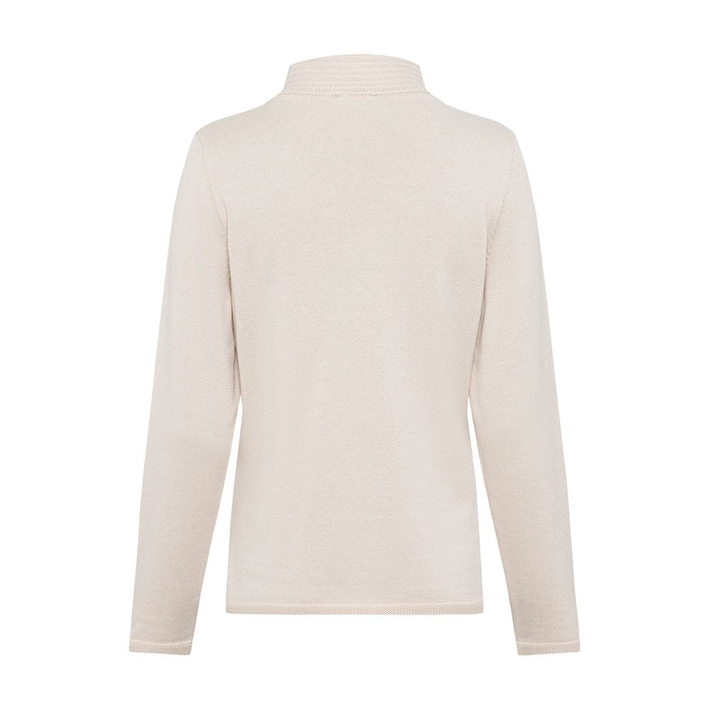 Canvas Beige Zip Cardigan - 11000050