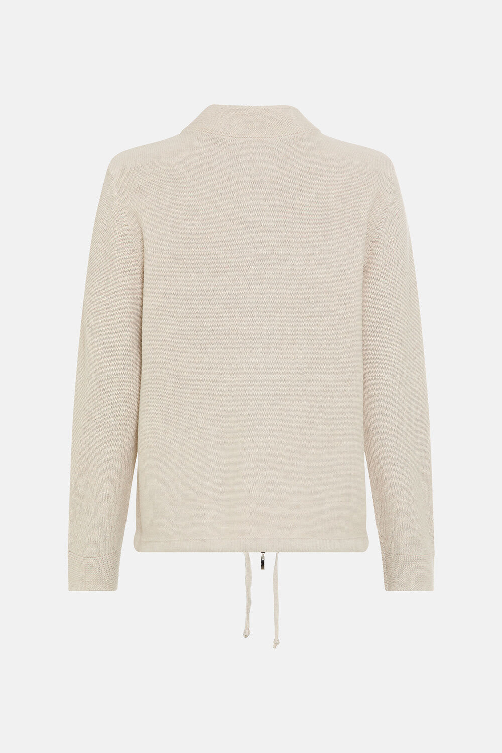 Almond Beige Zip Cardigan - 11000601