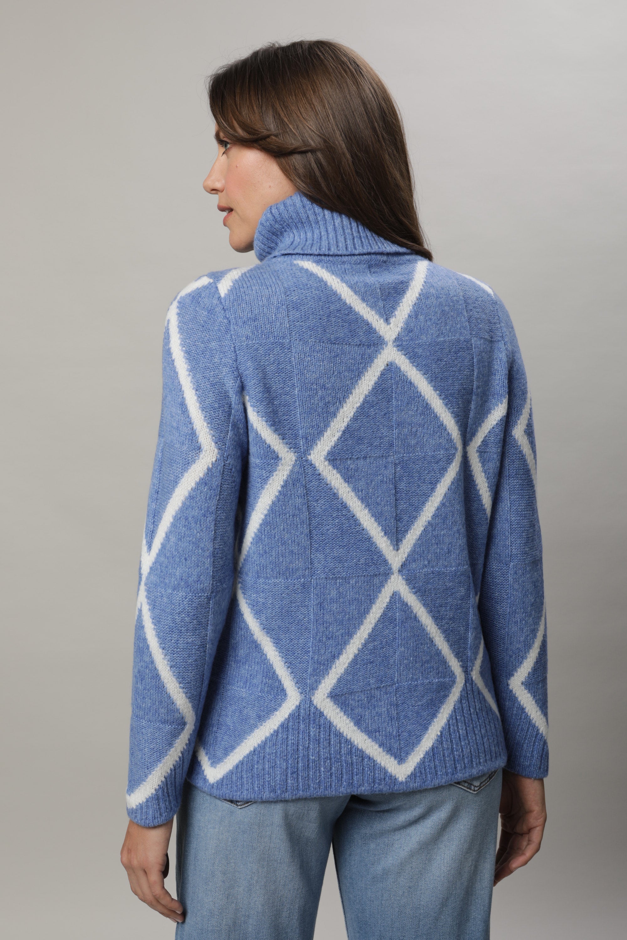 Sky Blue Roll Neck - 11045