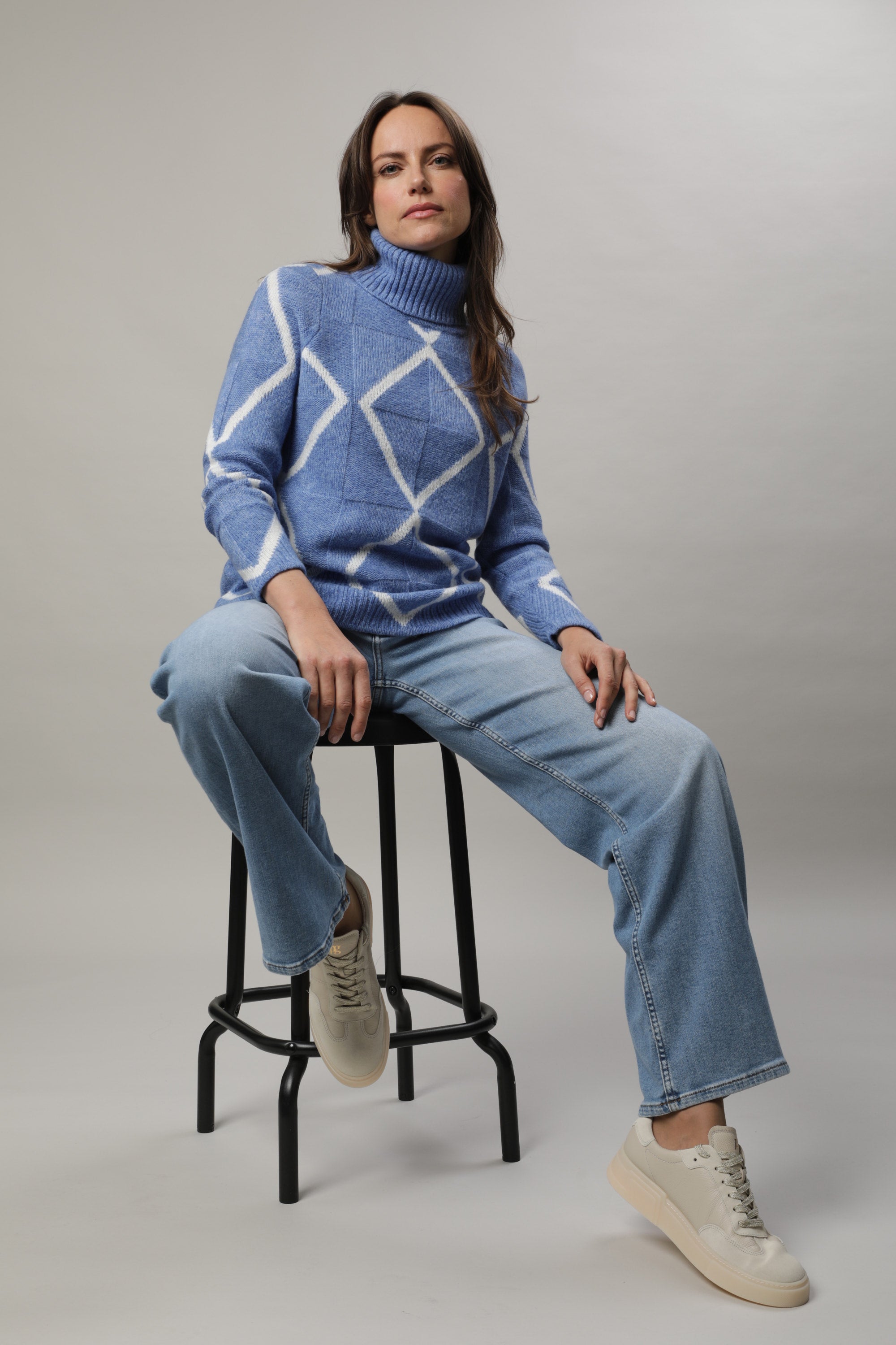 Sky Blue Roll Neck - 11045