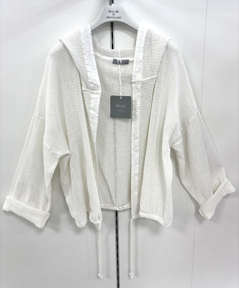 White Mesh Jacket - 12778