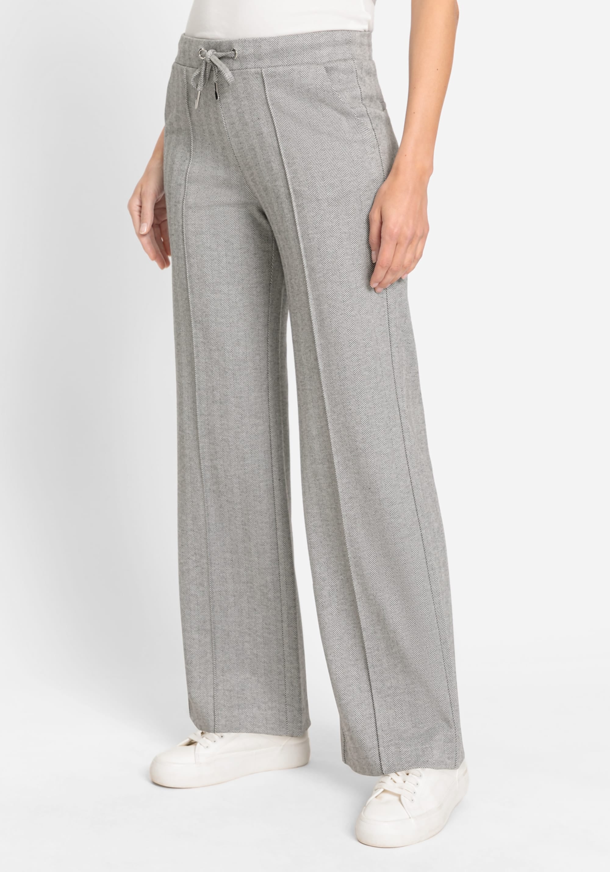 Pearl Grey Casual Pants - 14002209