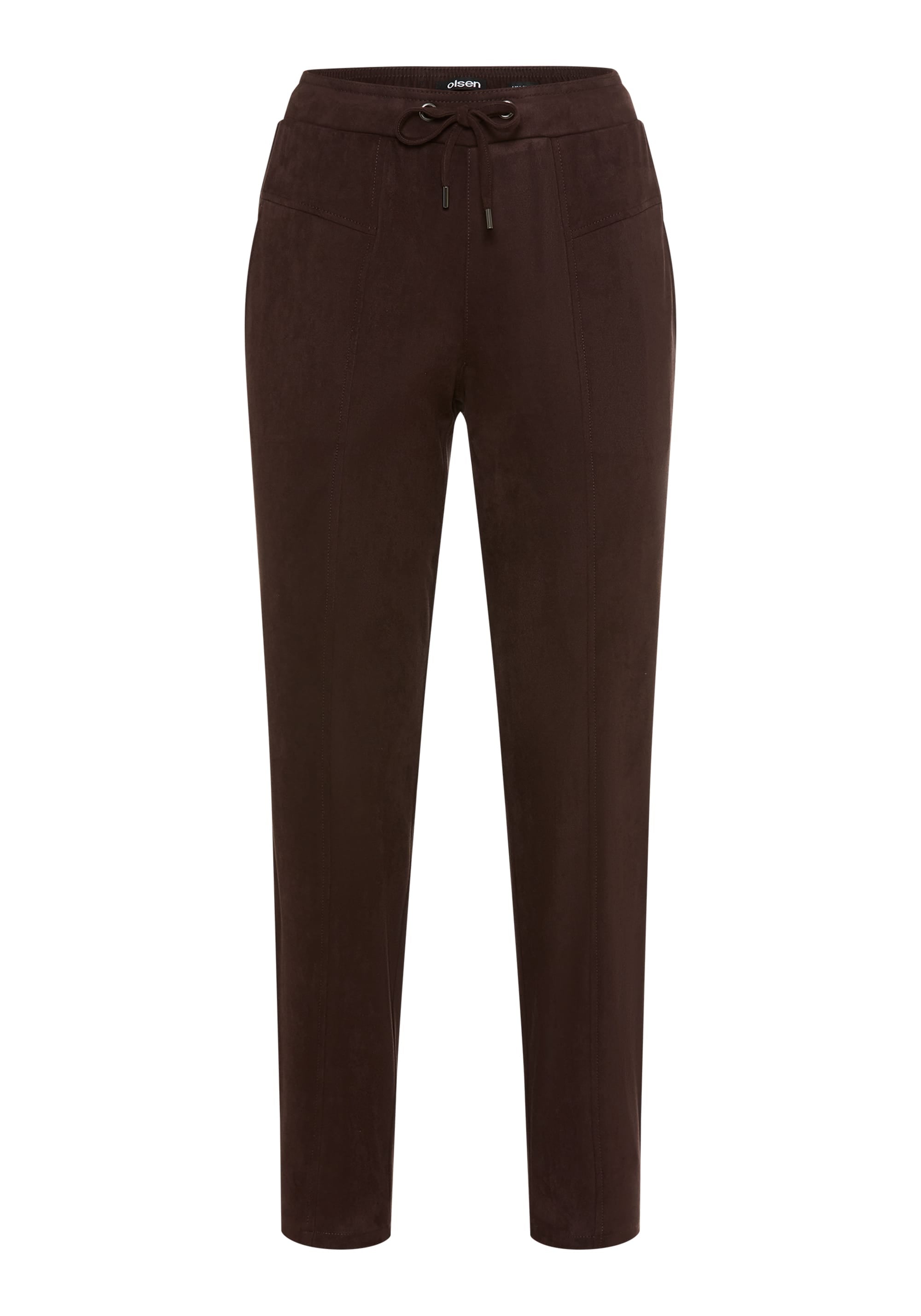 Cropped Coffee Bean Trousers - 14002562