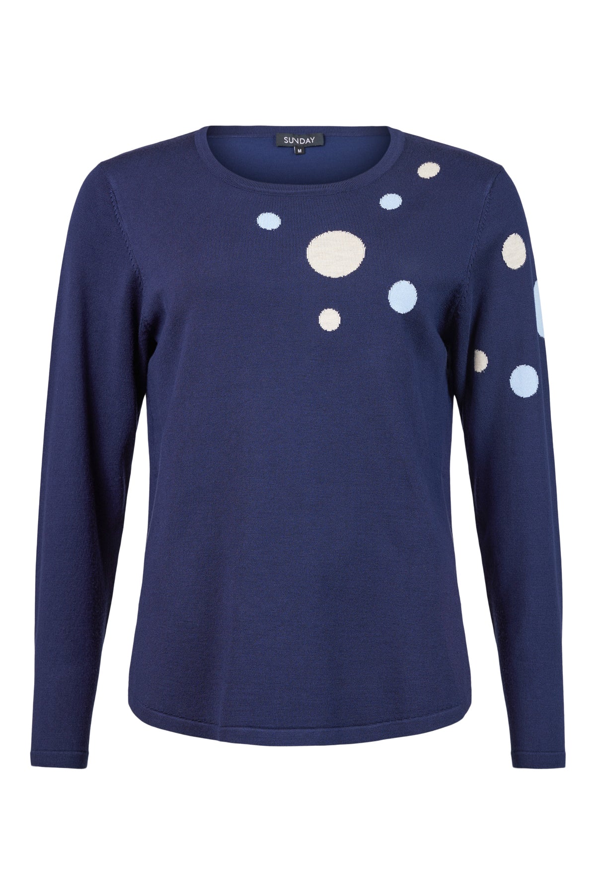 Navy Circle Sweater - 6430
