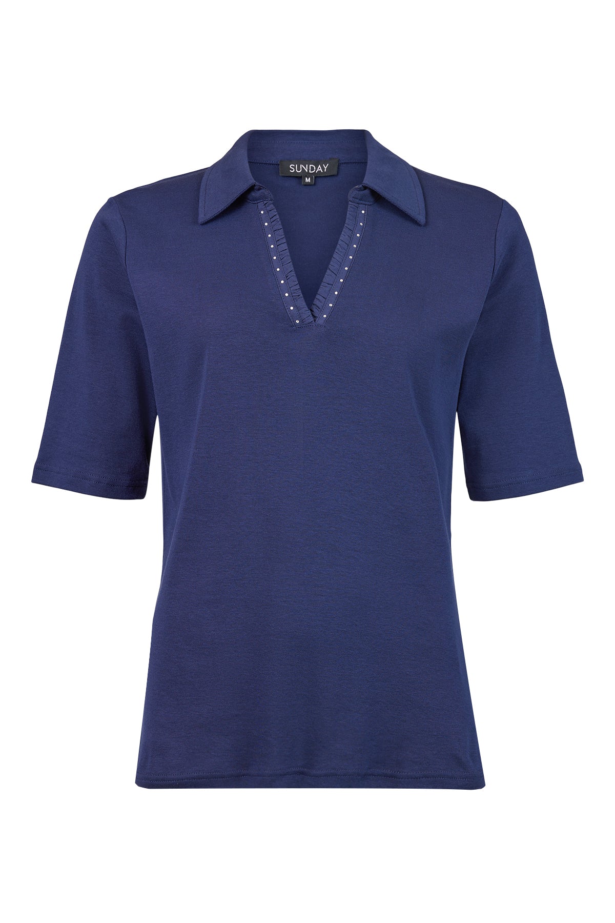 Navy Collared T-Shirt - 6434