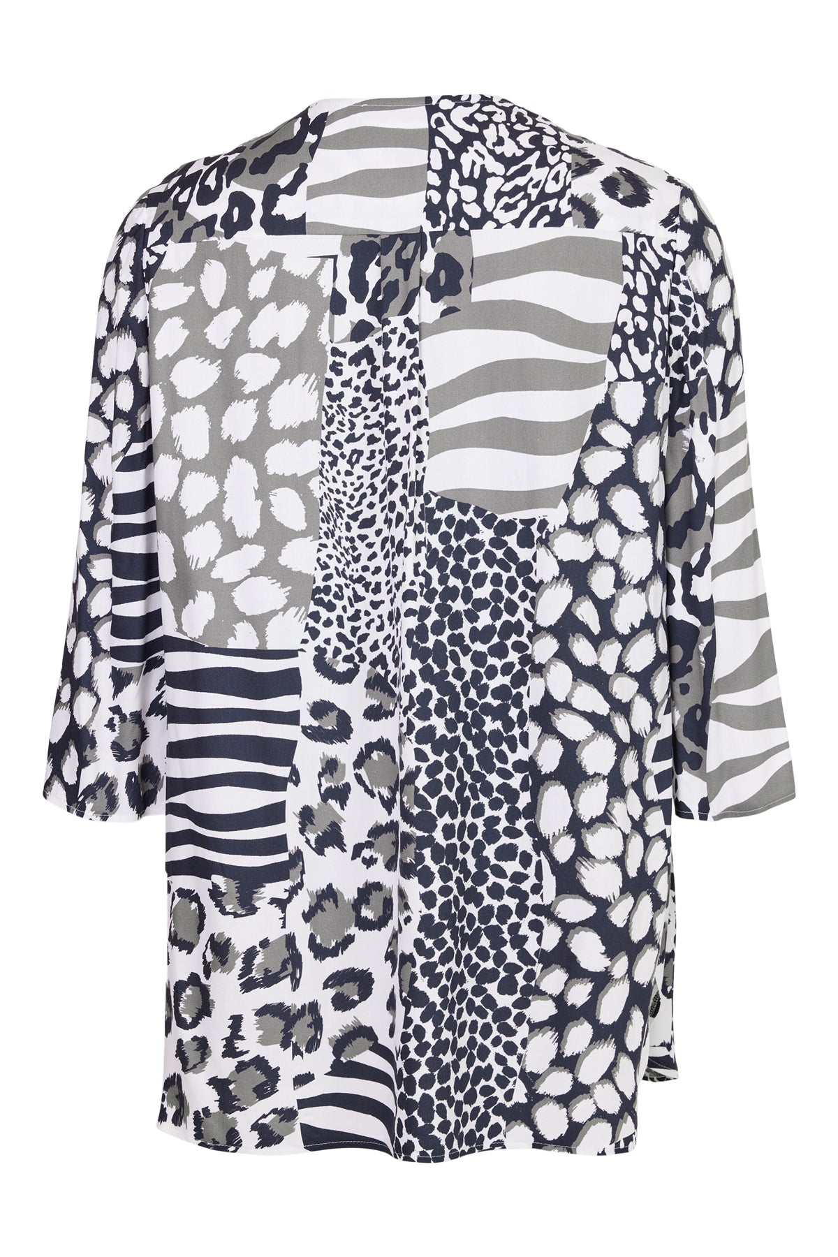 Animal Print Tunic Blouse - 66047