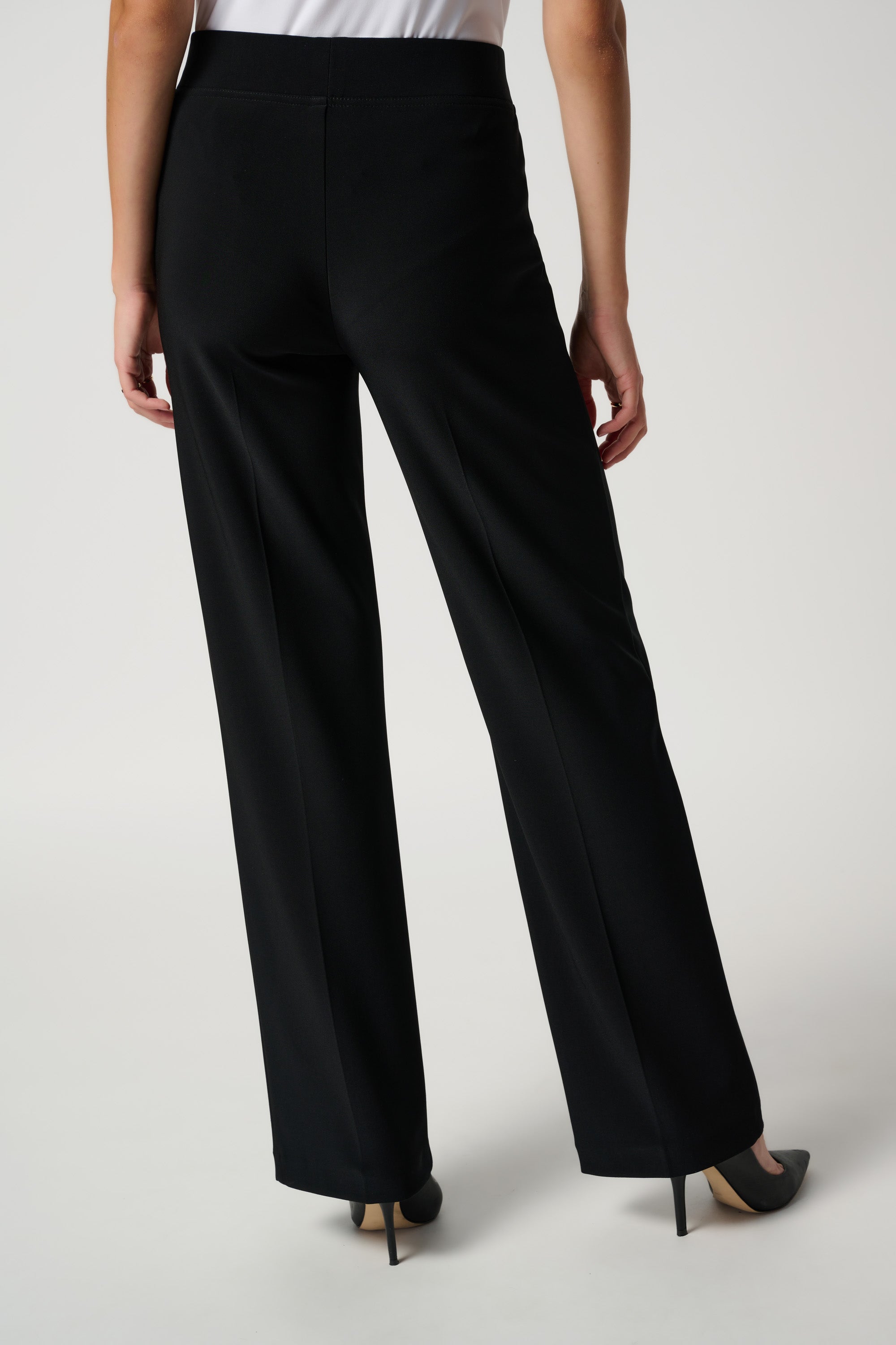 Black Wide Leg Trousers - 153088