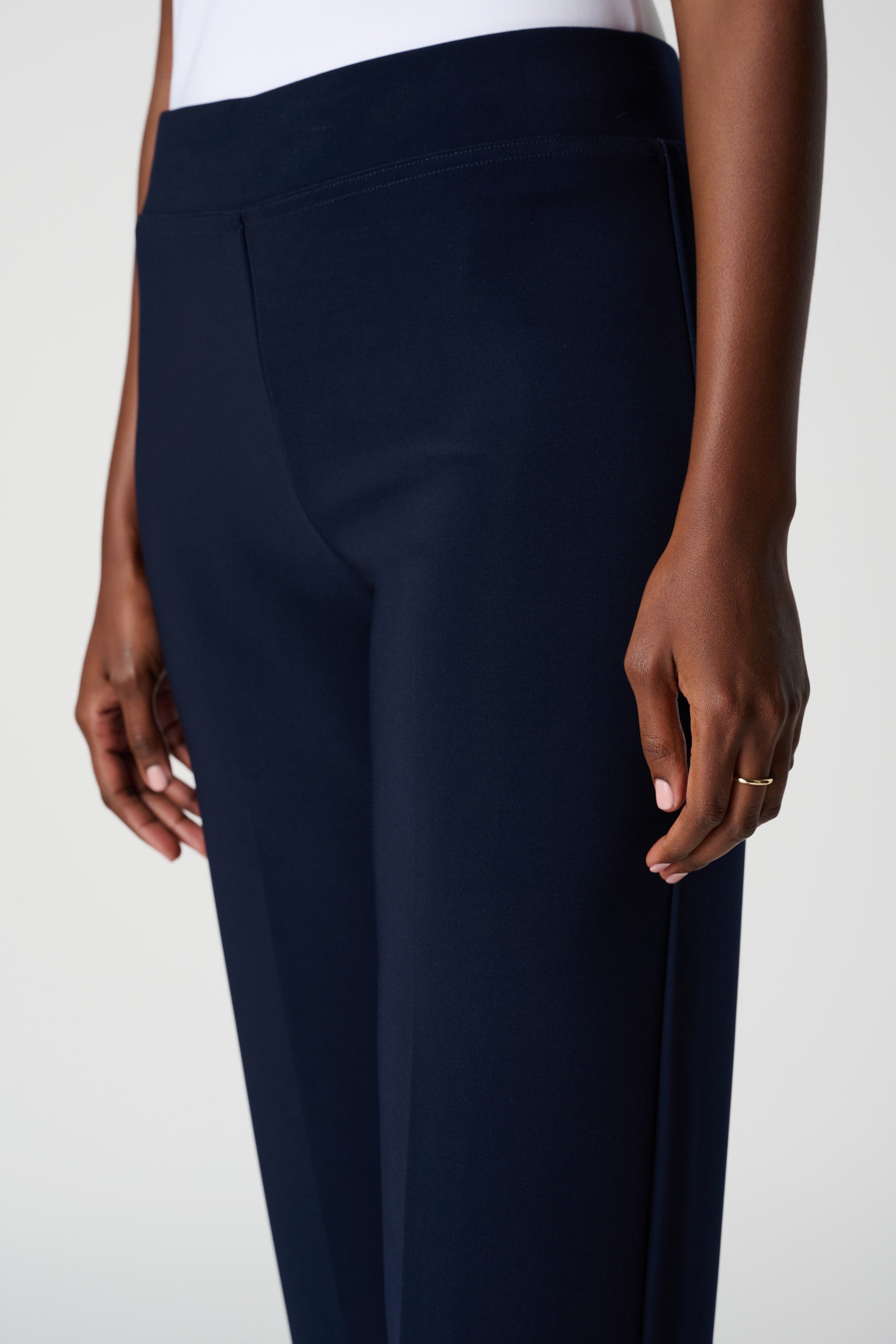 Midnight Blue Wide Leg Trousers - 153088
