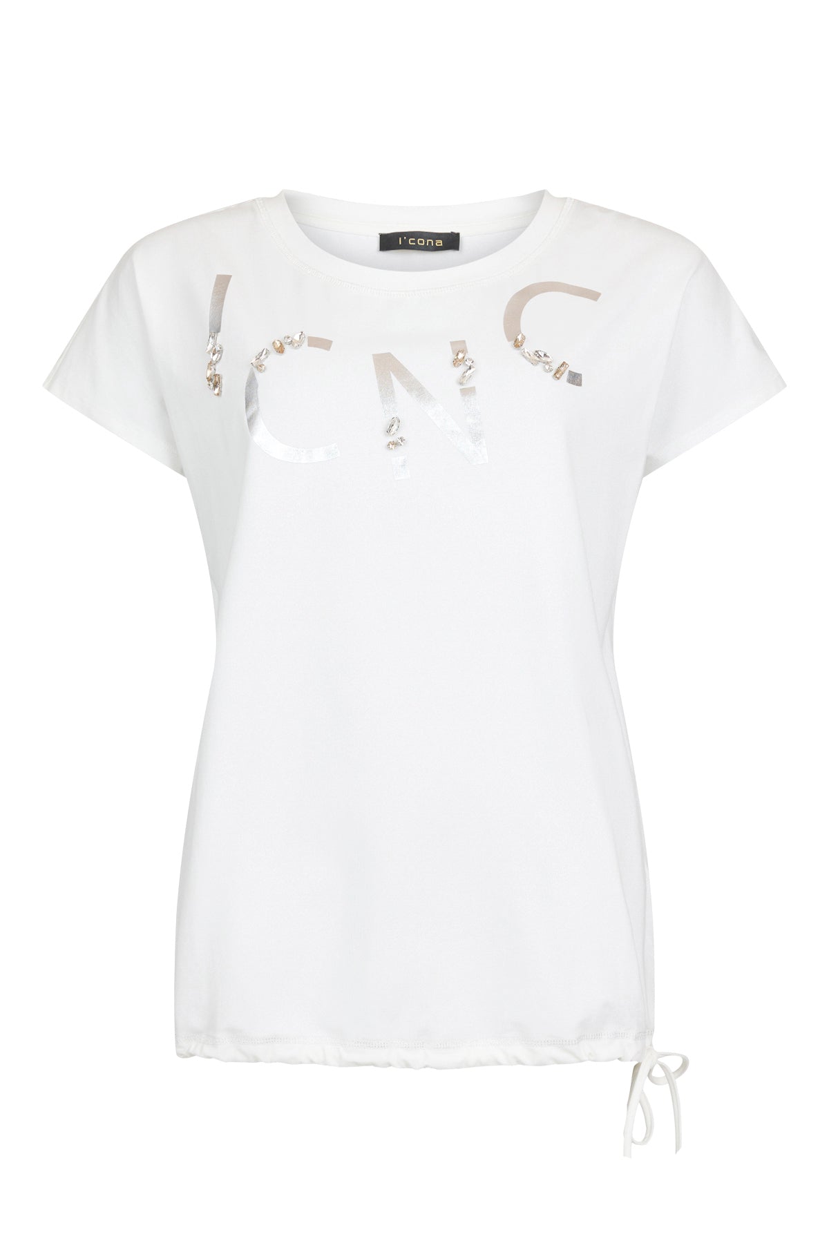 Cream Jewelled Top - 64396