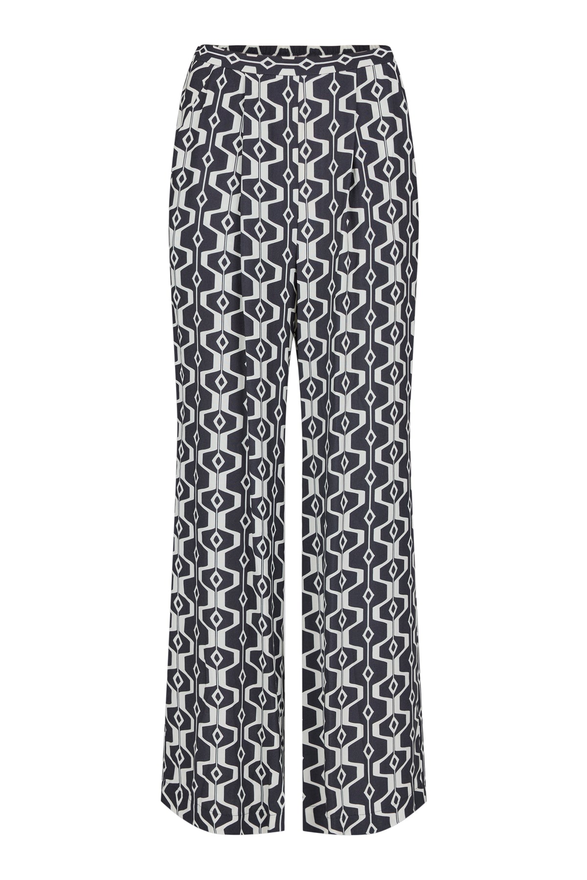 Black & White Geometric Pants - 71336
