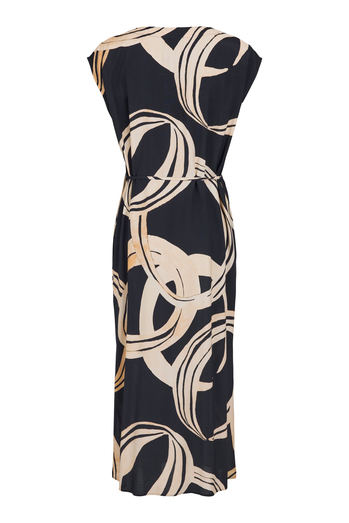 Black & Sand Circle Shirt Dress - 78183