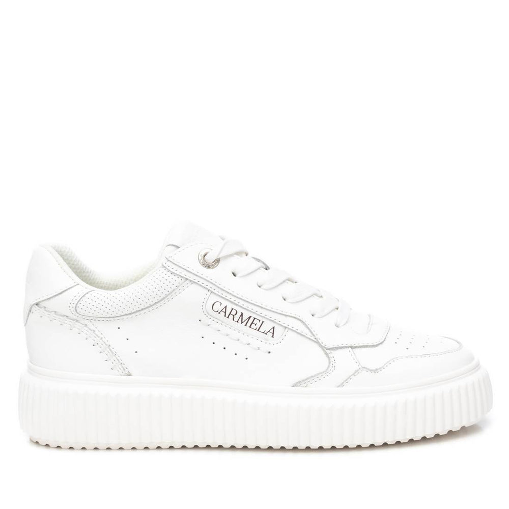 White Leather Trainers - 162294
