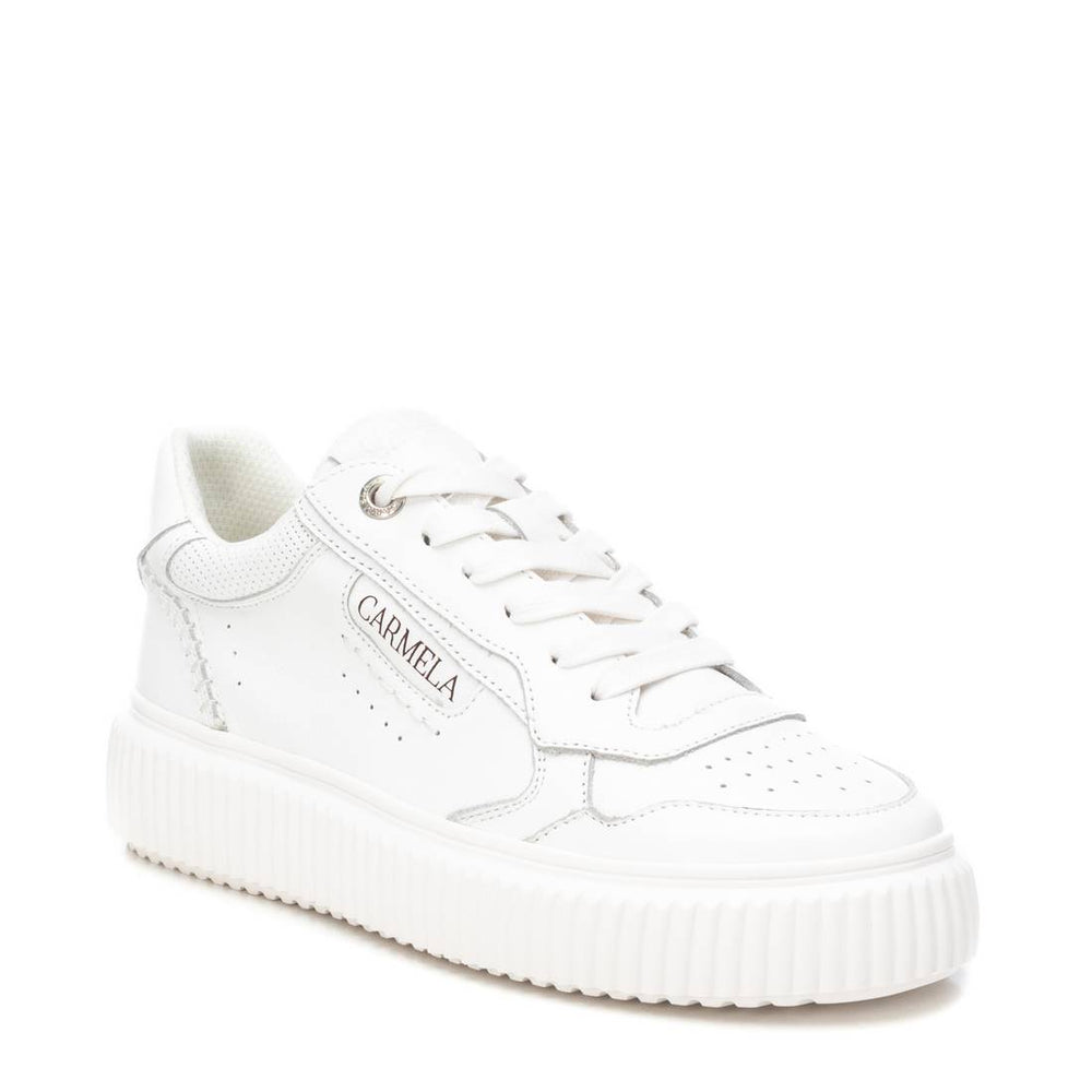 White Leather Trainers - 162294