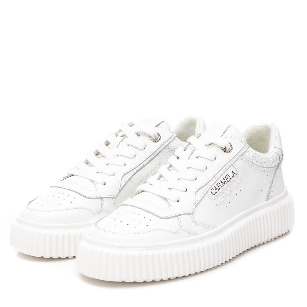 White Leather Trainers - 162294