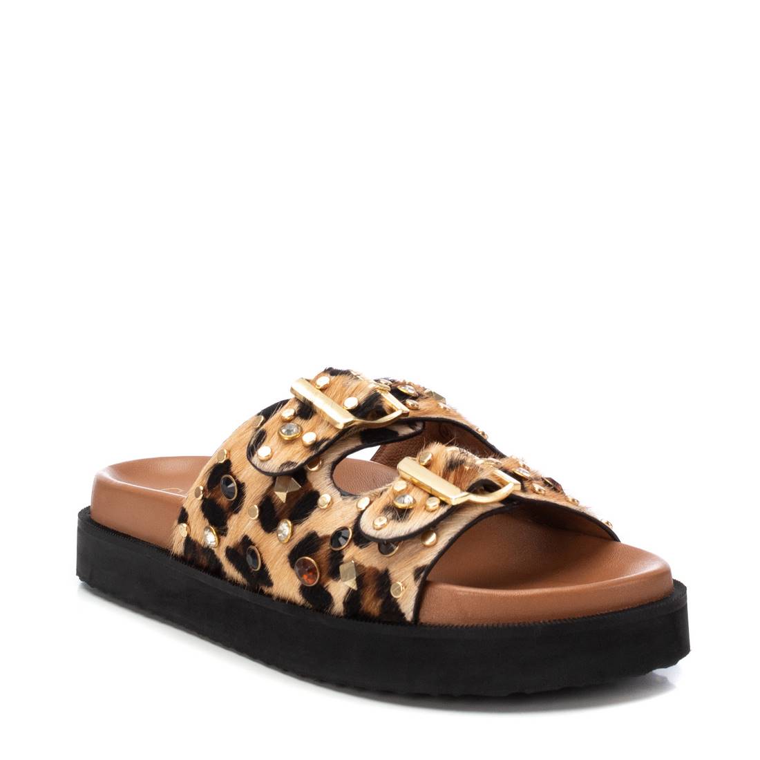Leopard Two Strap Sandals - 162401