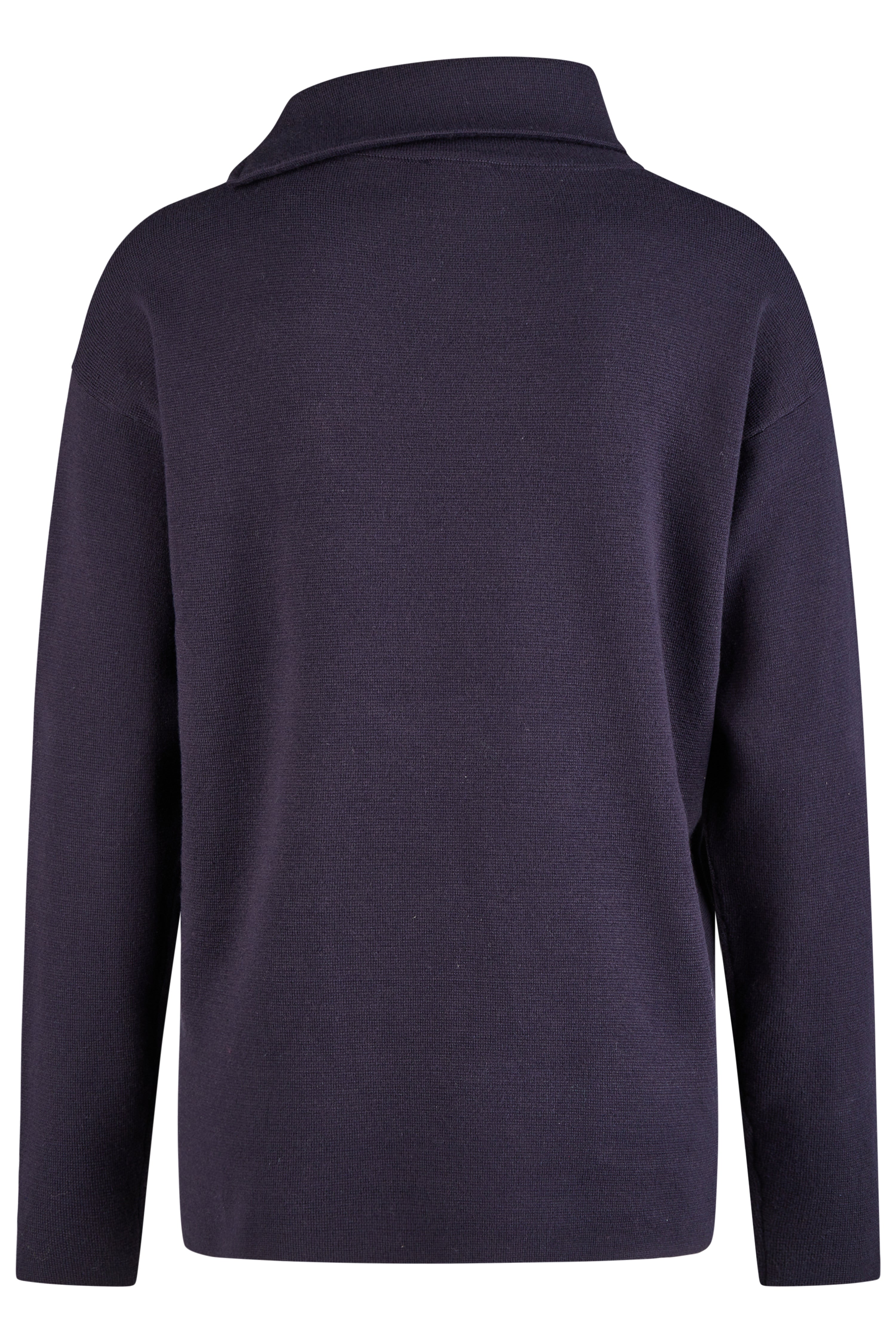 Navy Zip Neck Sweater 1771