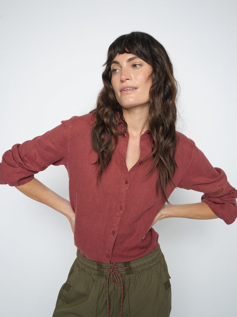 Cowhide Martina Linen Shirt - 178790