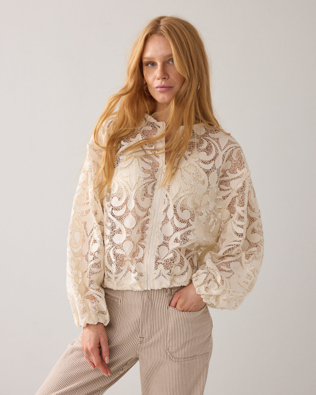 Ivory Lace Jacket - 1S1298