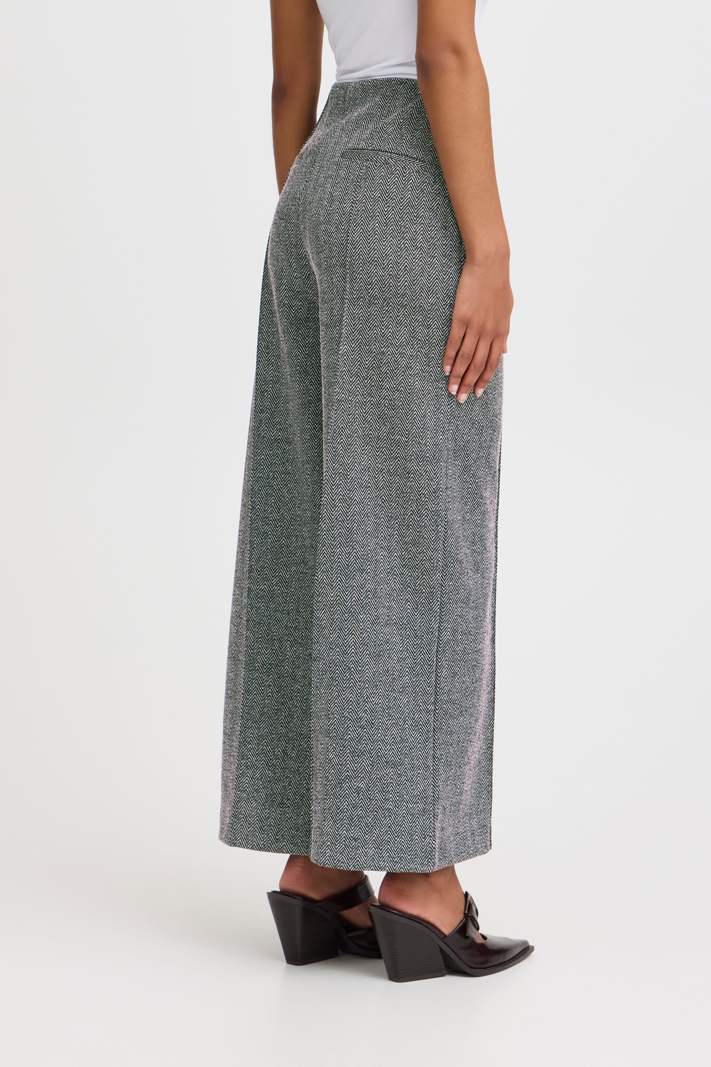 Kate Jacquard Herringbone Pants - 20121602