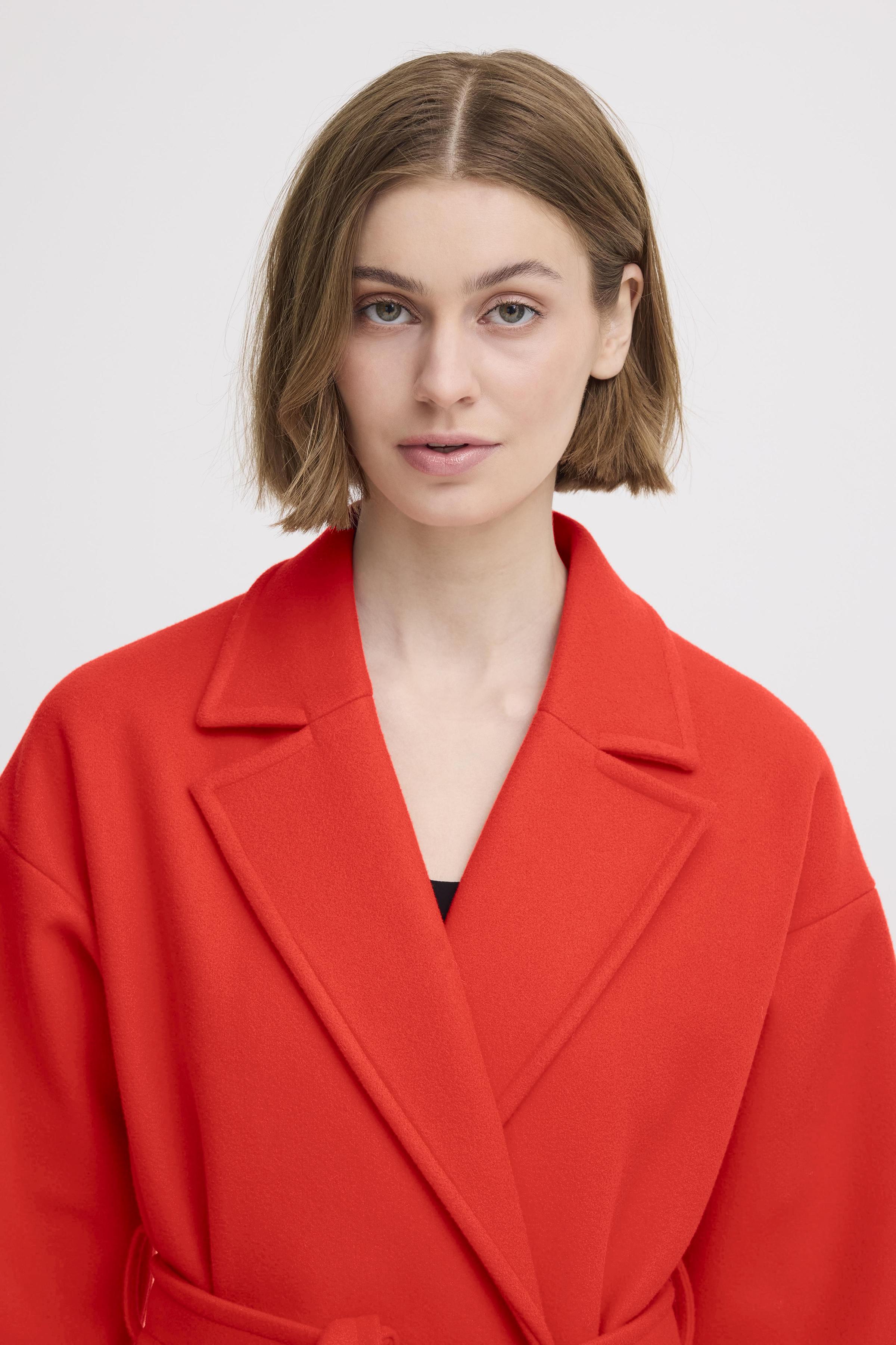 Jannet Fiery Red Coat - 20123144