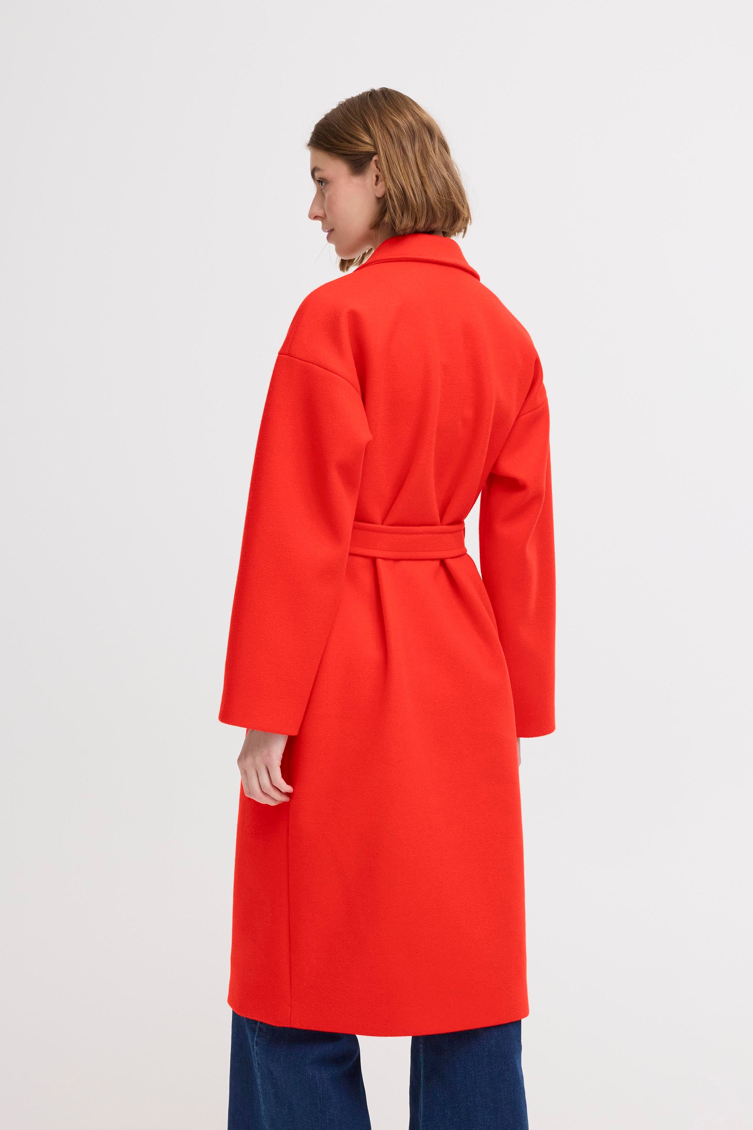 Jannet Fiery Red Coat - 20123144
