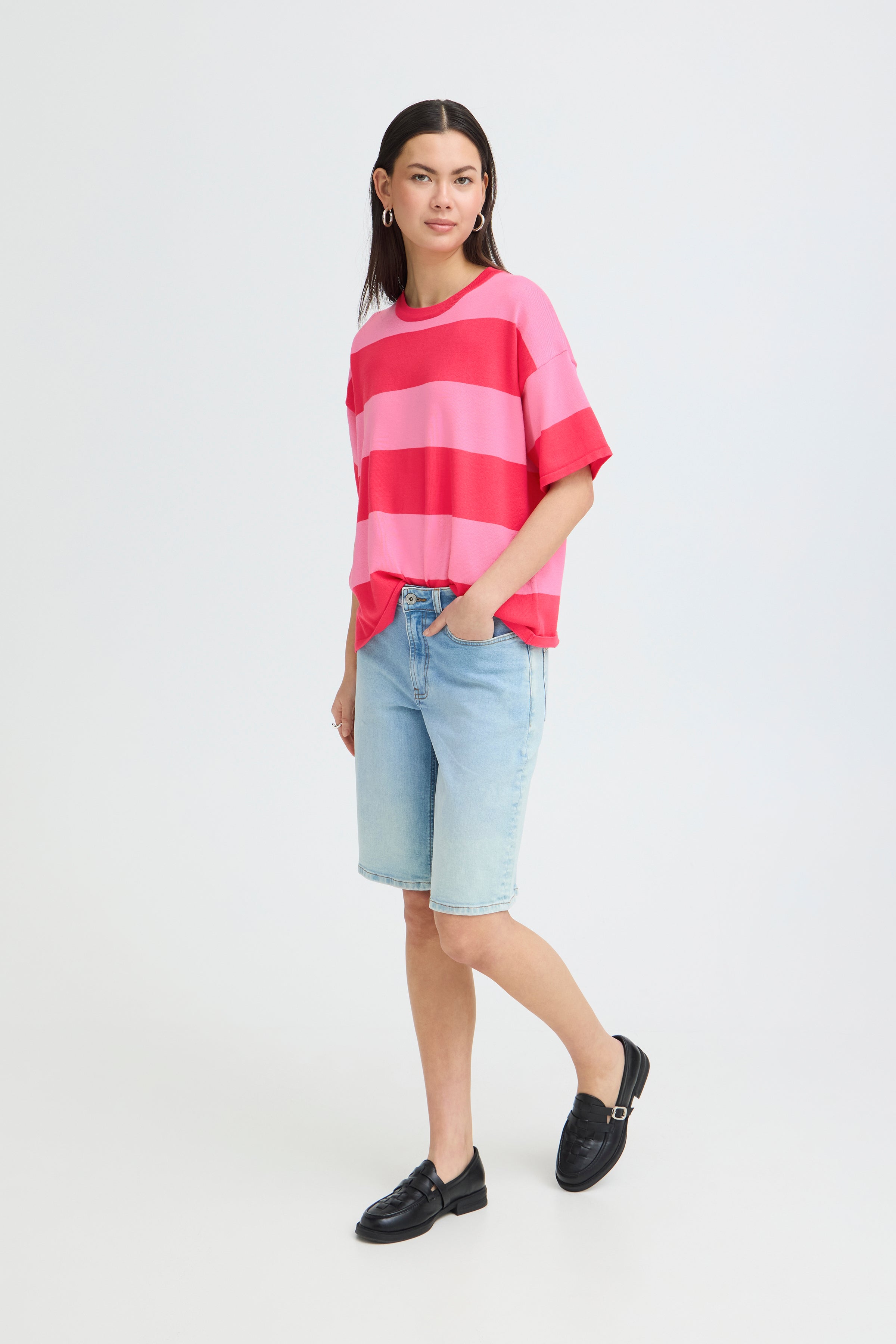 Luls Wide Azalea Stripe Top - 20125817