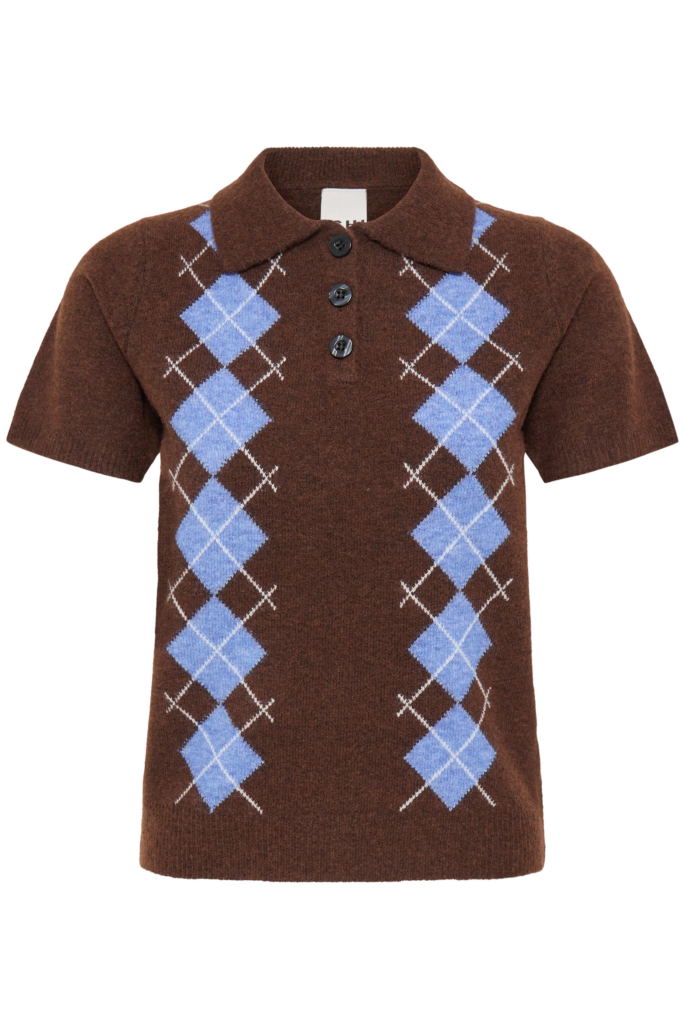 Dasila Chicory Argyle Sweater - 20126165