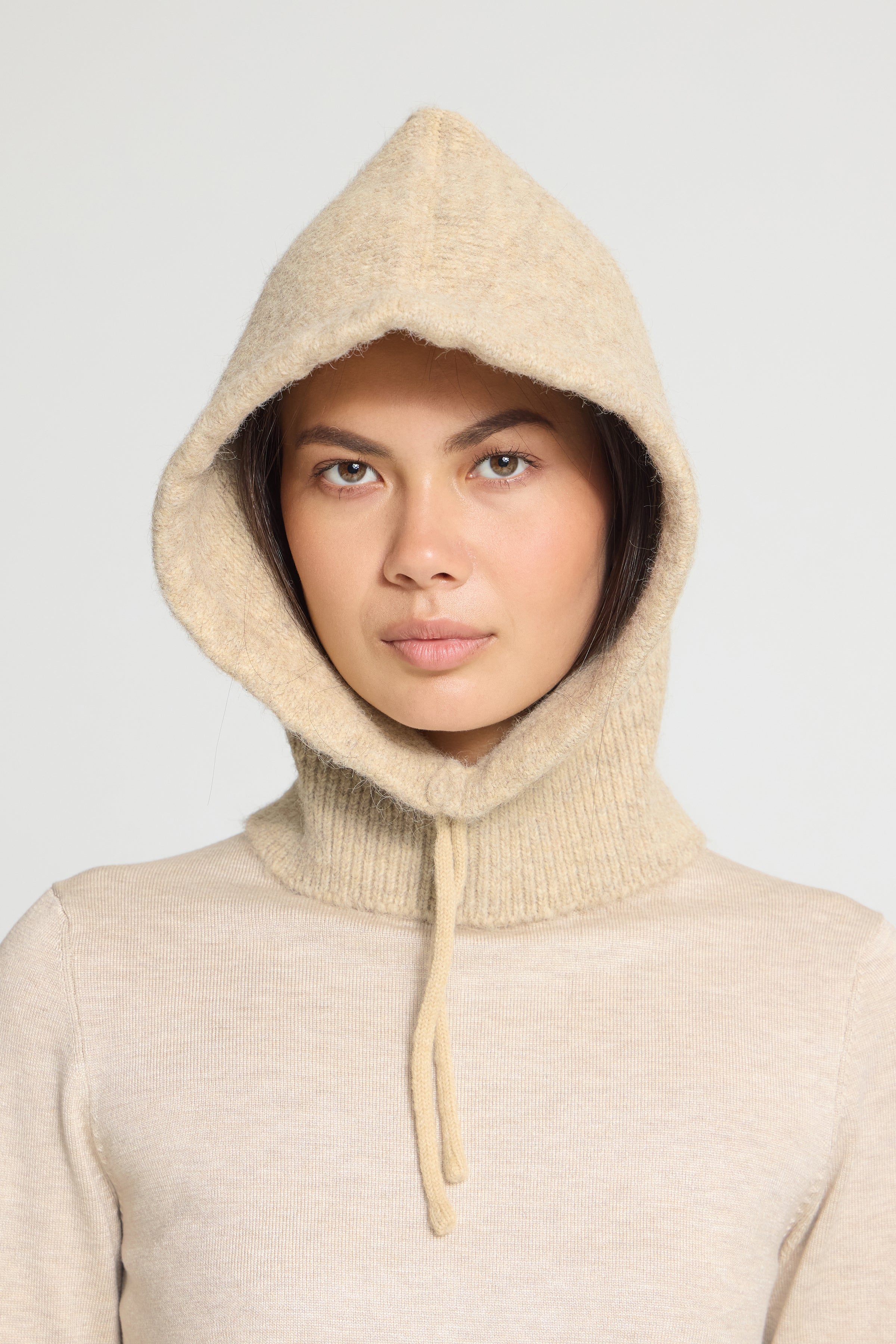Gunilla Oatmeal Hood - 20126539