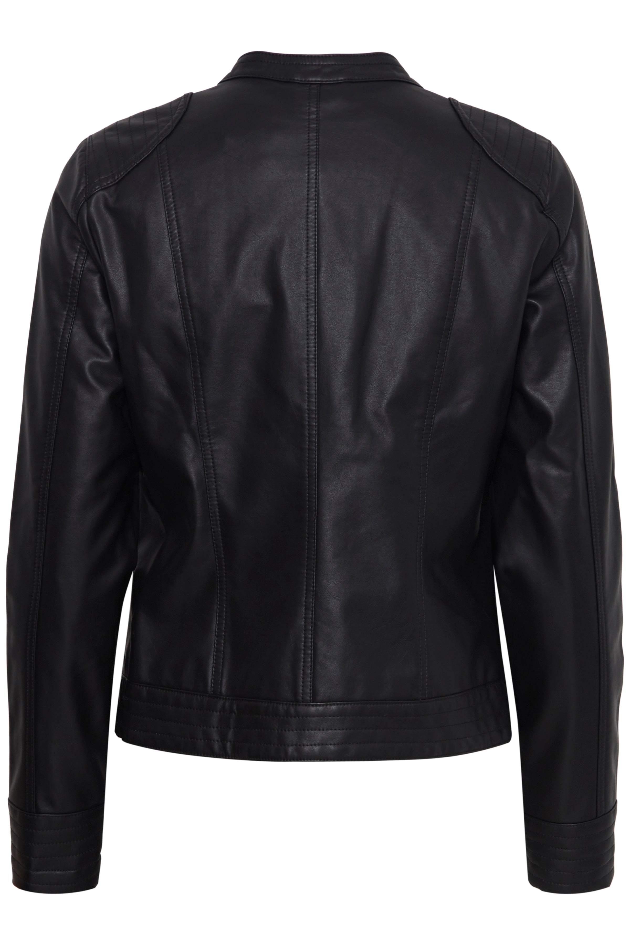 Acom Black Faux Leather Jacket - 20809396