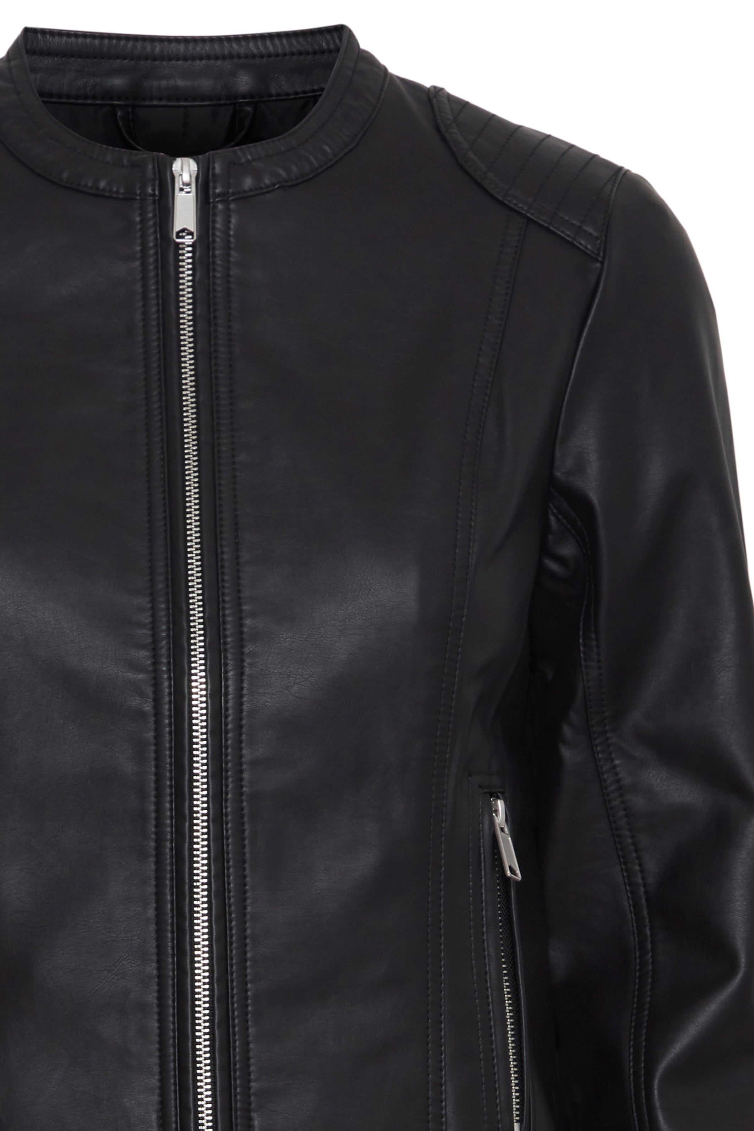 Acom Black Faux Leather Jacket - 20809396
