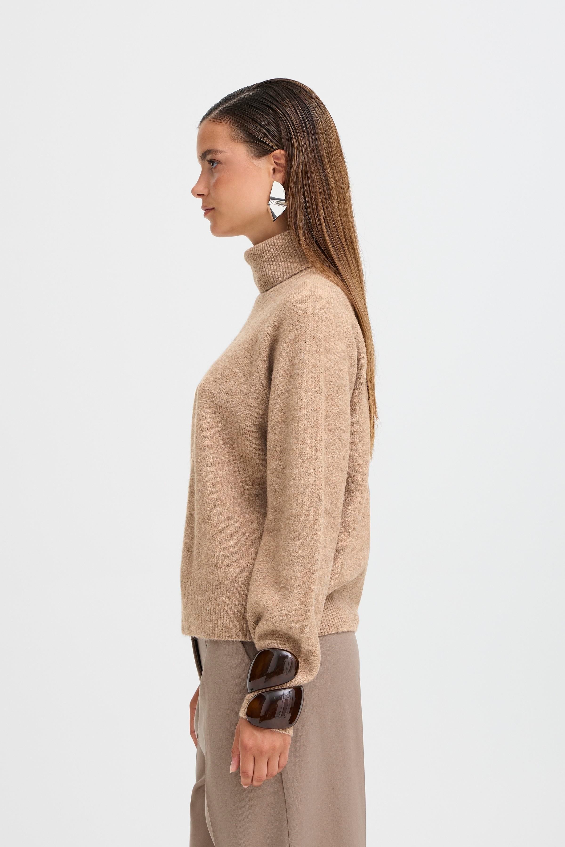 Monna Walnut Melange Jumper - 20817107
