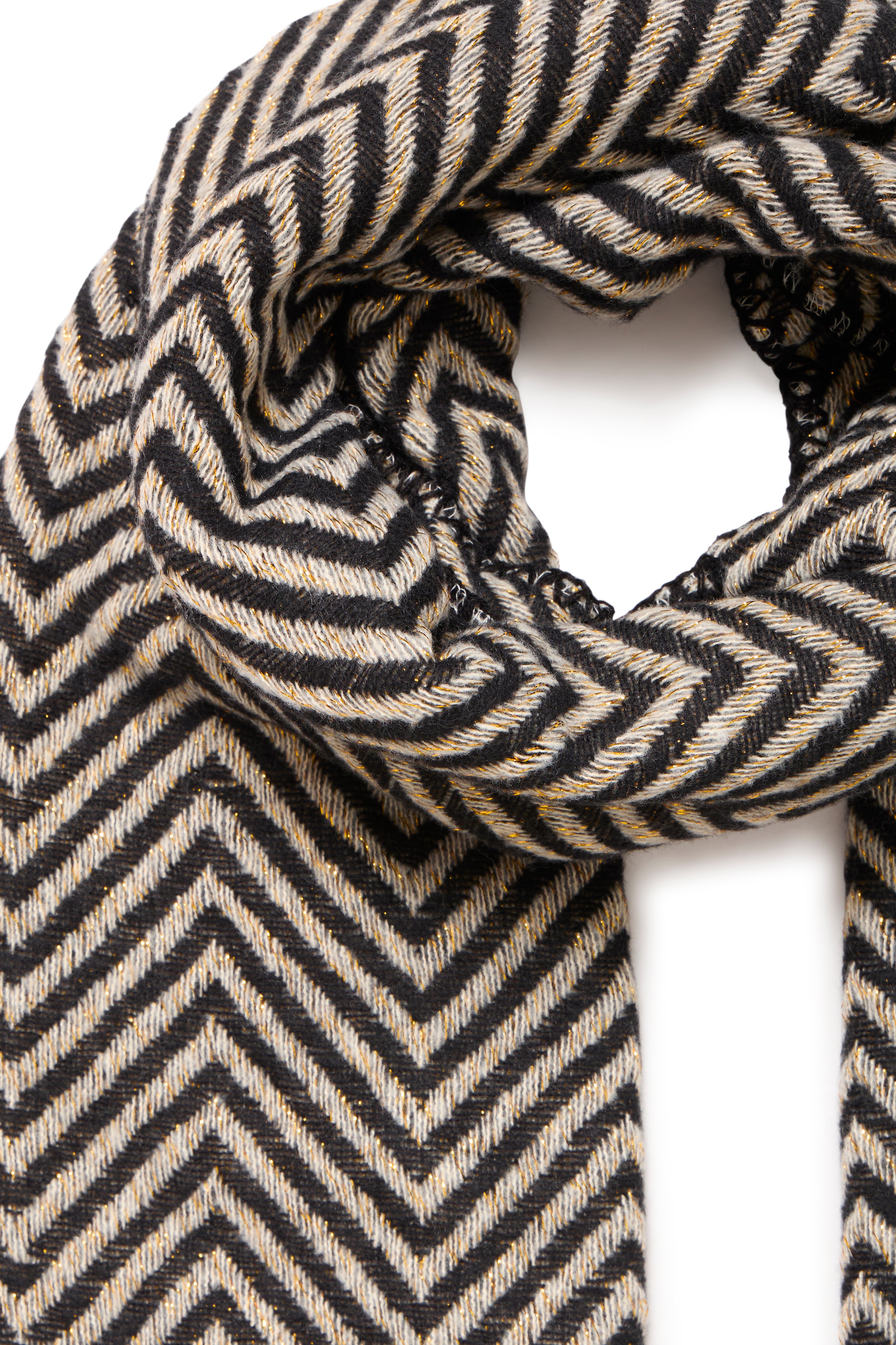 Wetallic Black Mix Scarf - 20817257