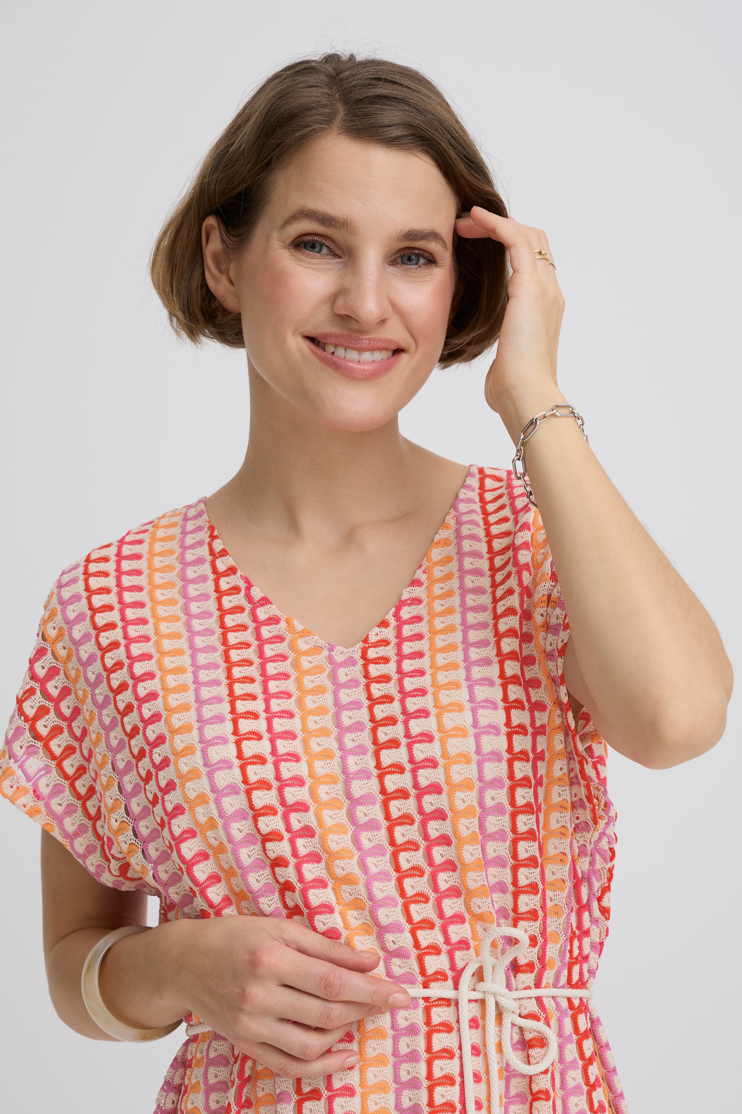 Prisca Raspberry Rose Multi Dress - 20818441