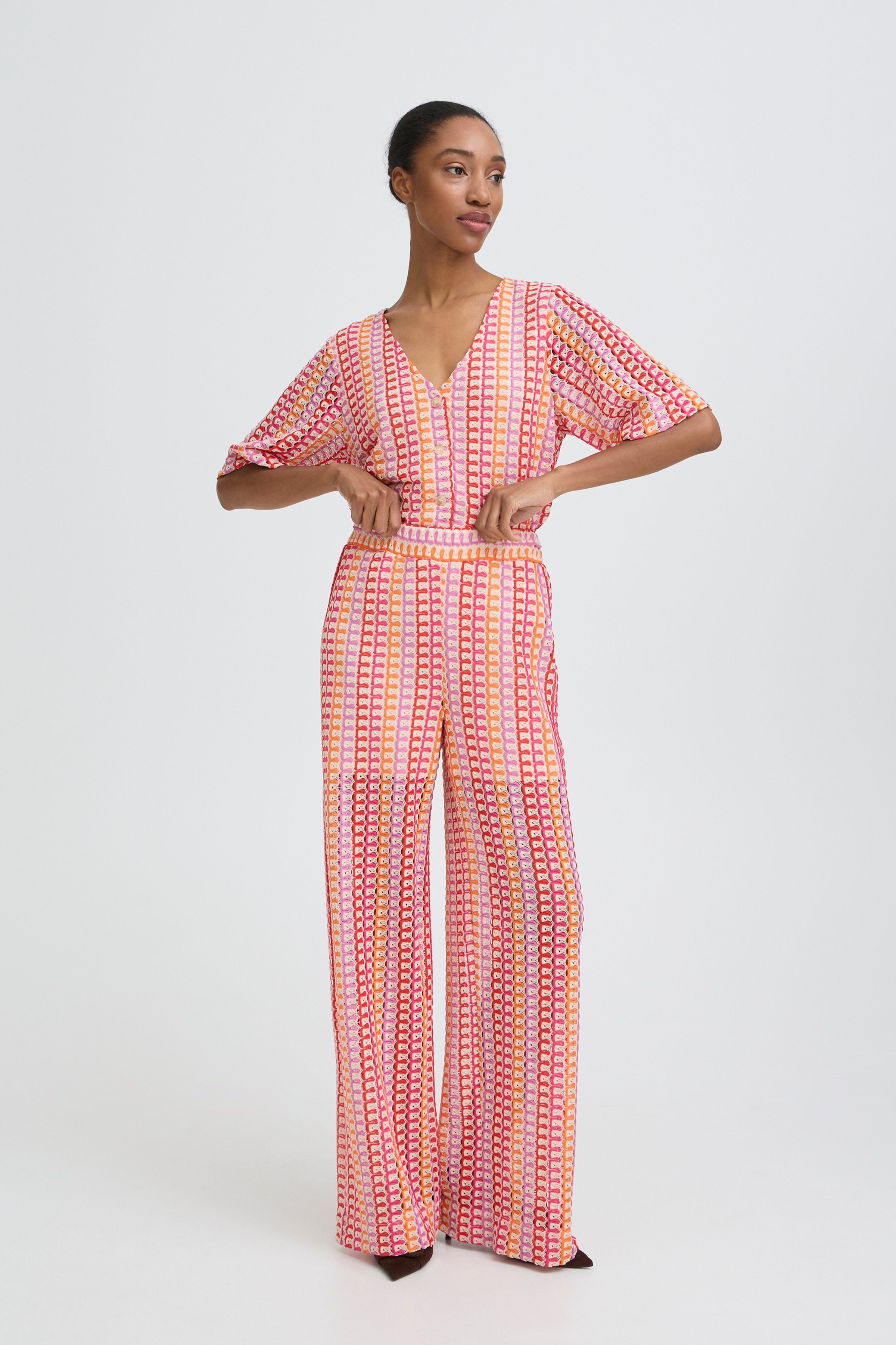 Prisca Raspberry Rose Trousers - 20818760