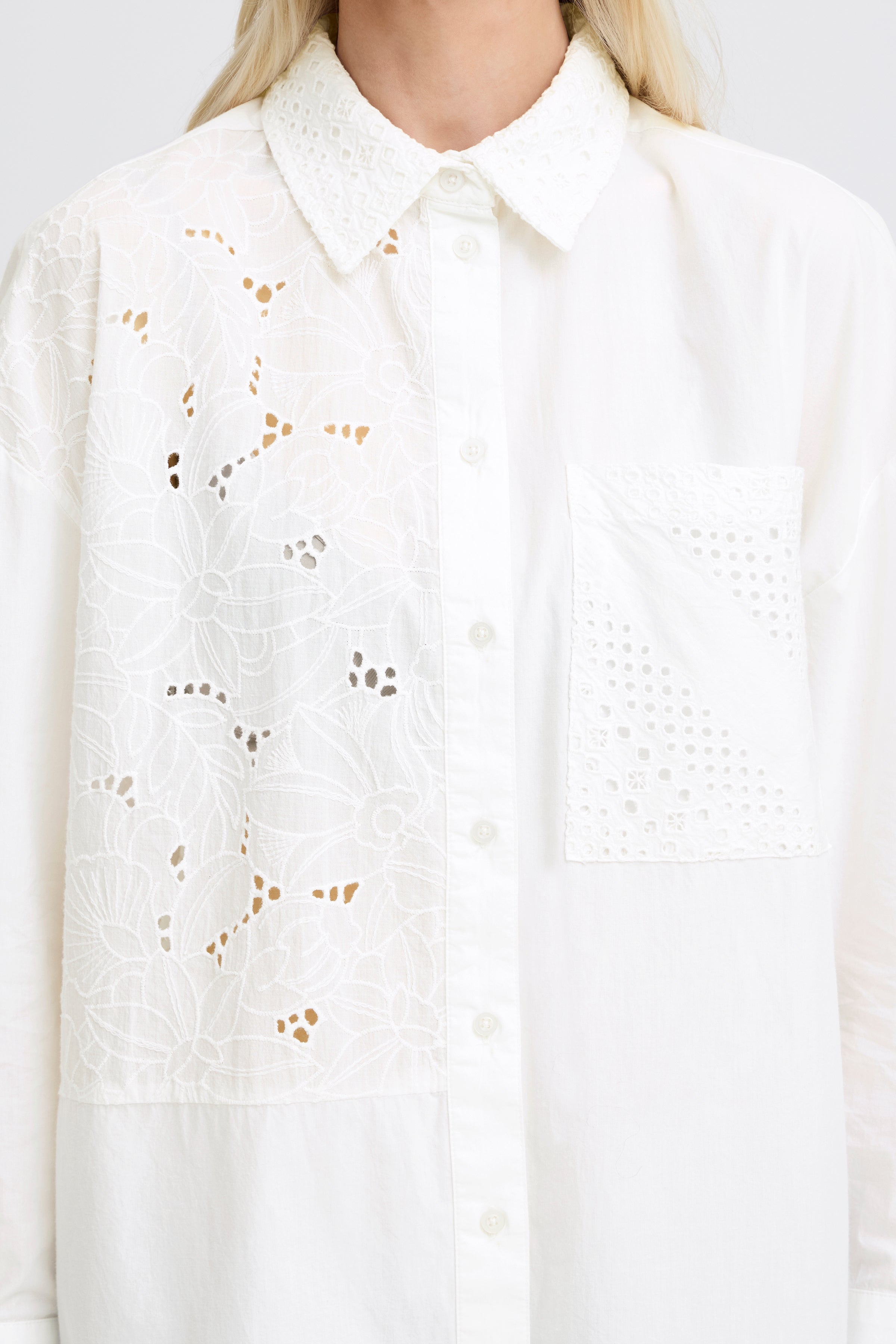 Jessel Long Marshmallow Shirt - 20818809