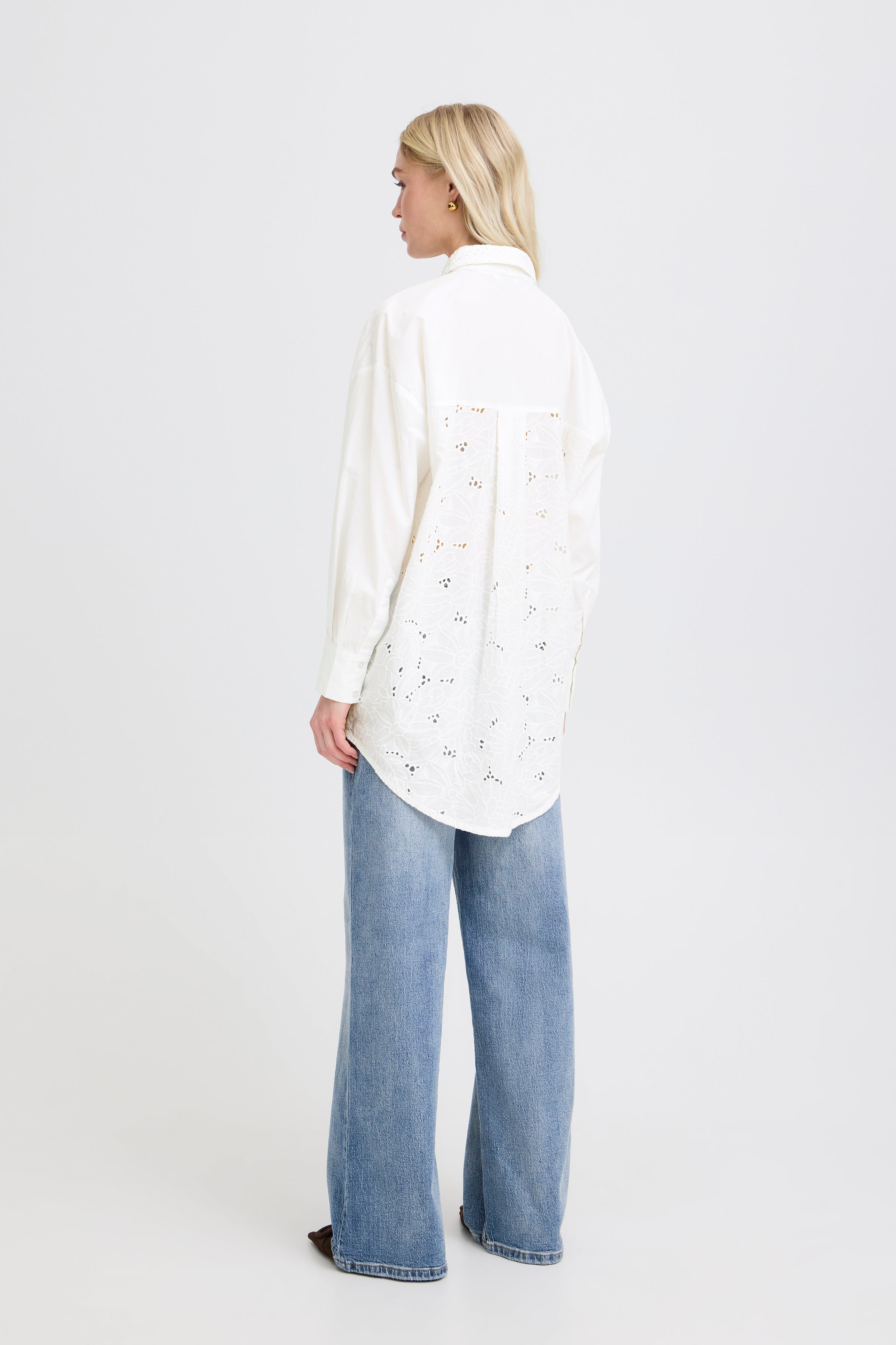 Jessel Long Marshmallow Shirt - 20818809
