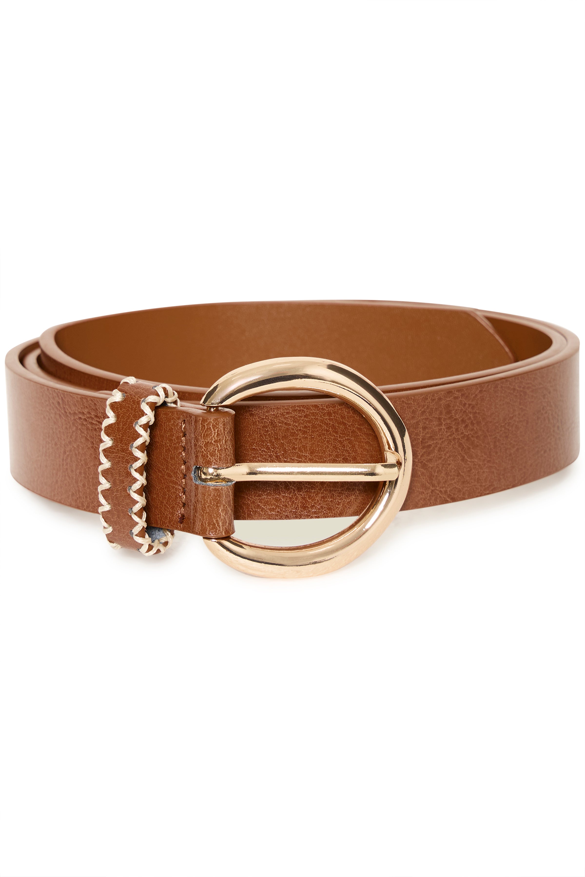 Viwild Cognac Leather Belt - 20818862