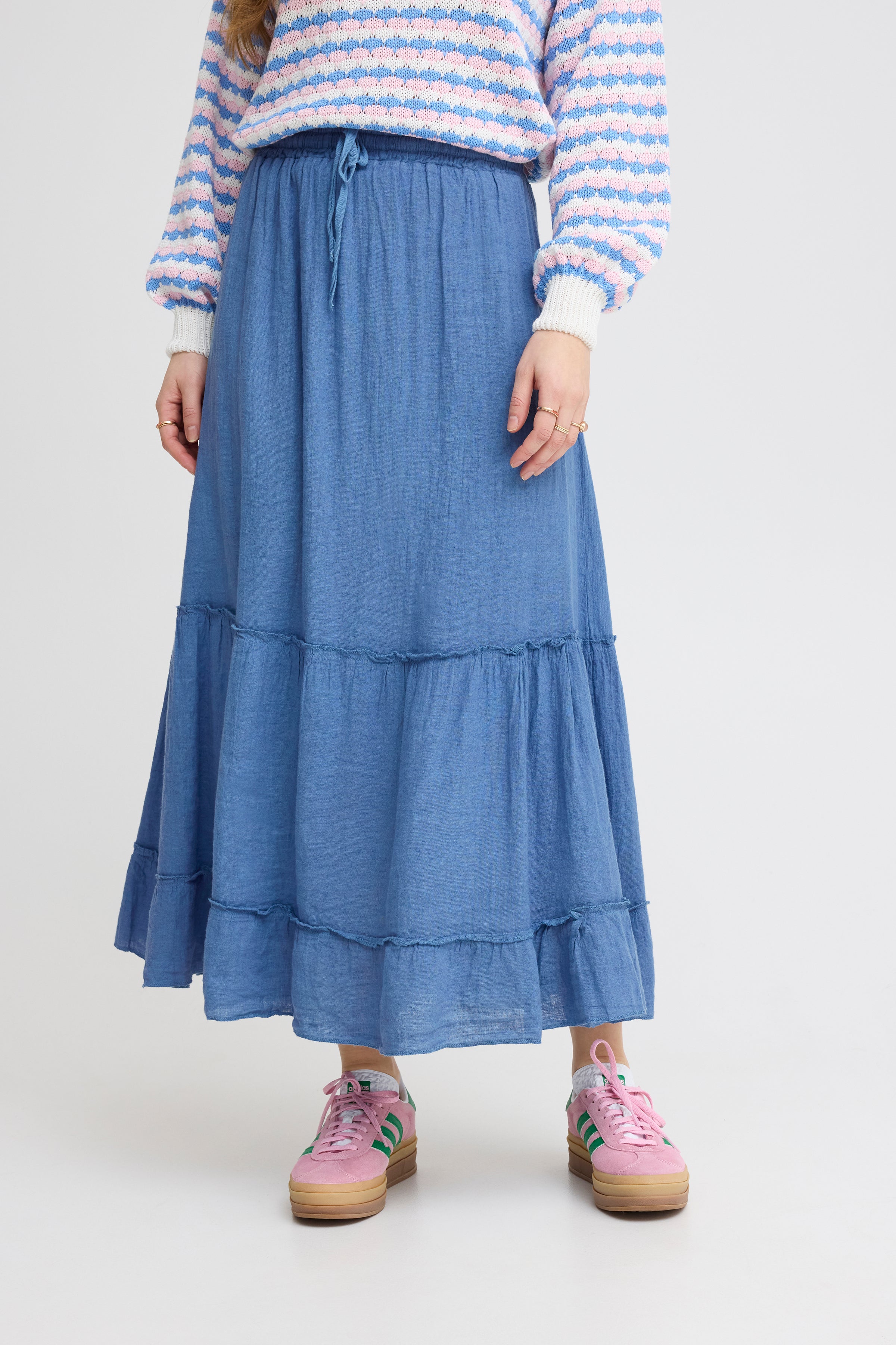 Fontanelle Blue Maxi Skirt - 22100884