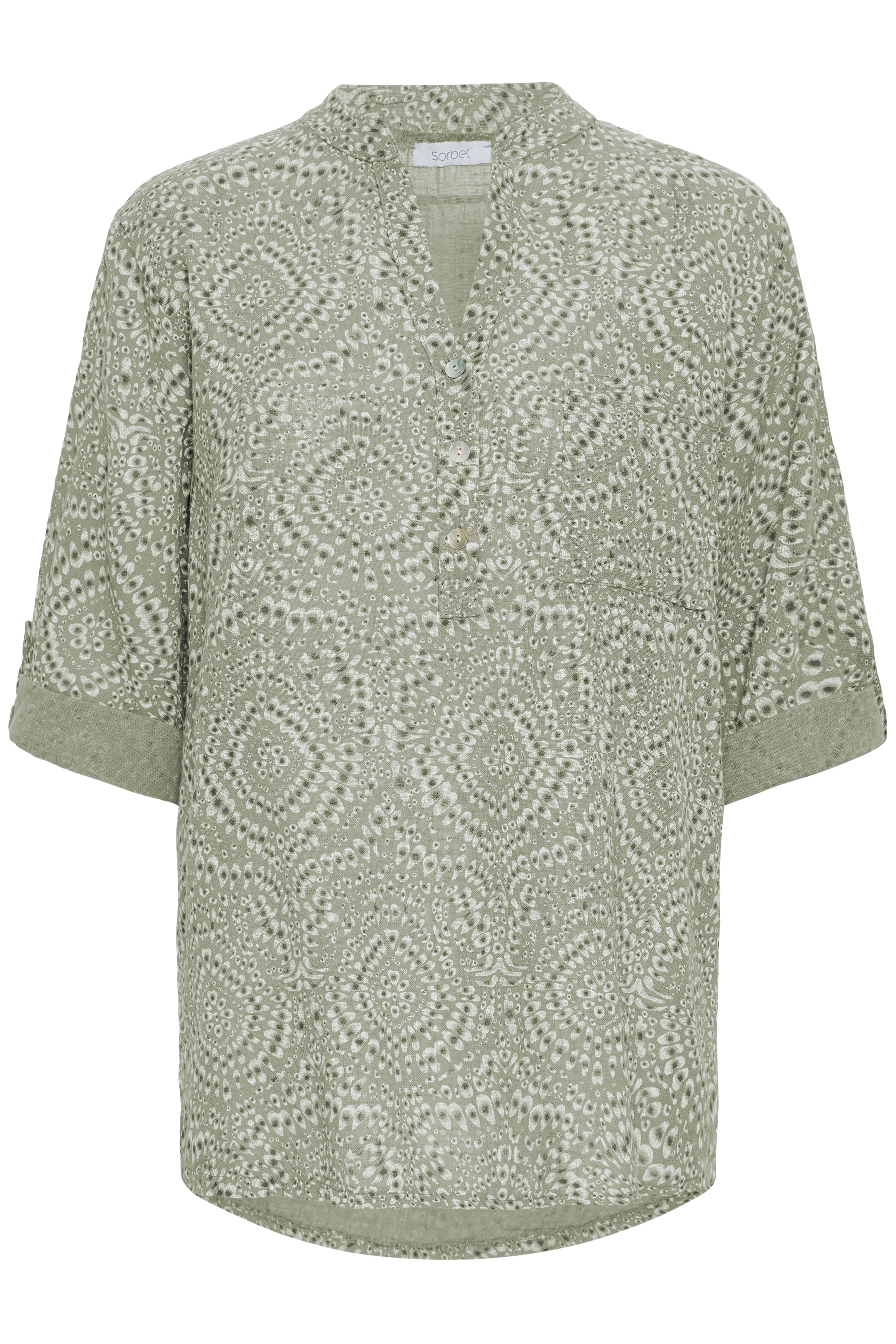 Alexa Dusty Olive Blouse - 22100923