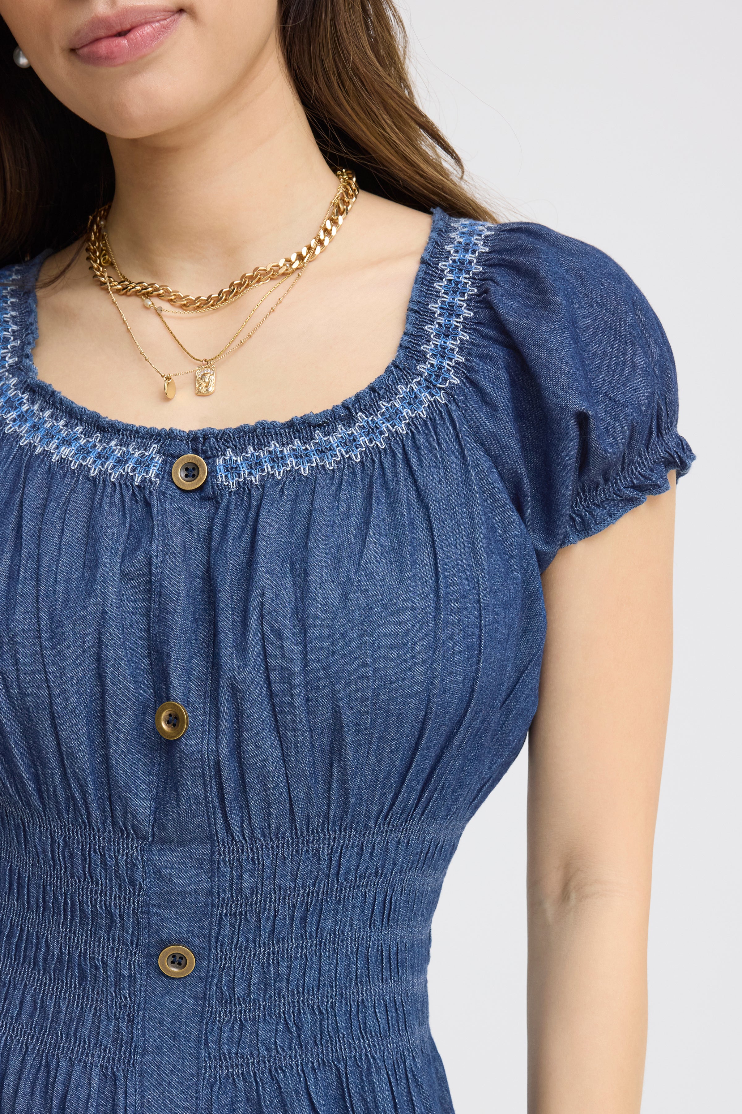 Molly Dark Denim Dress - 22100950