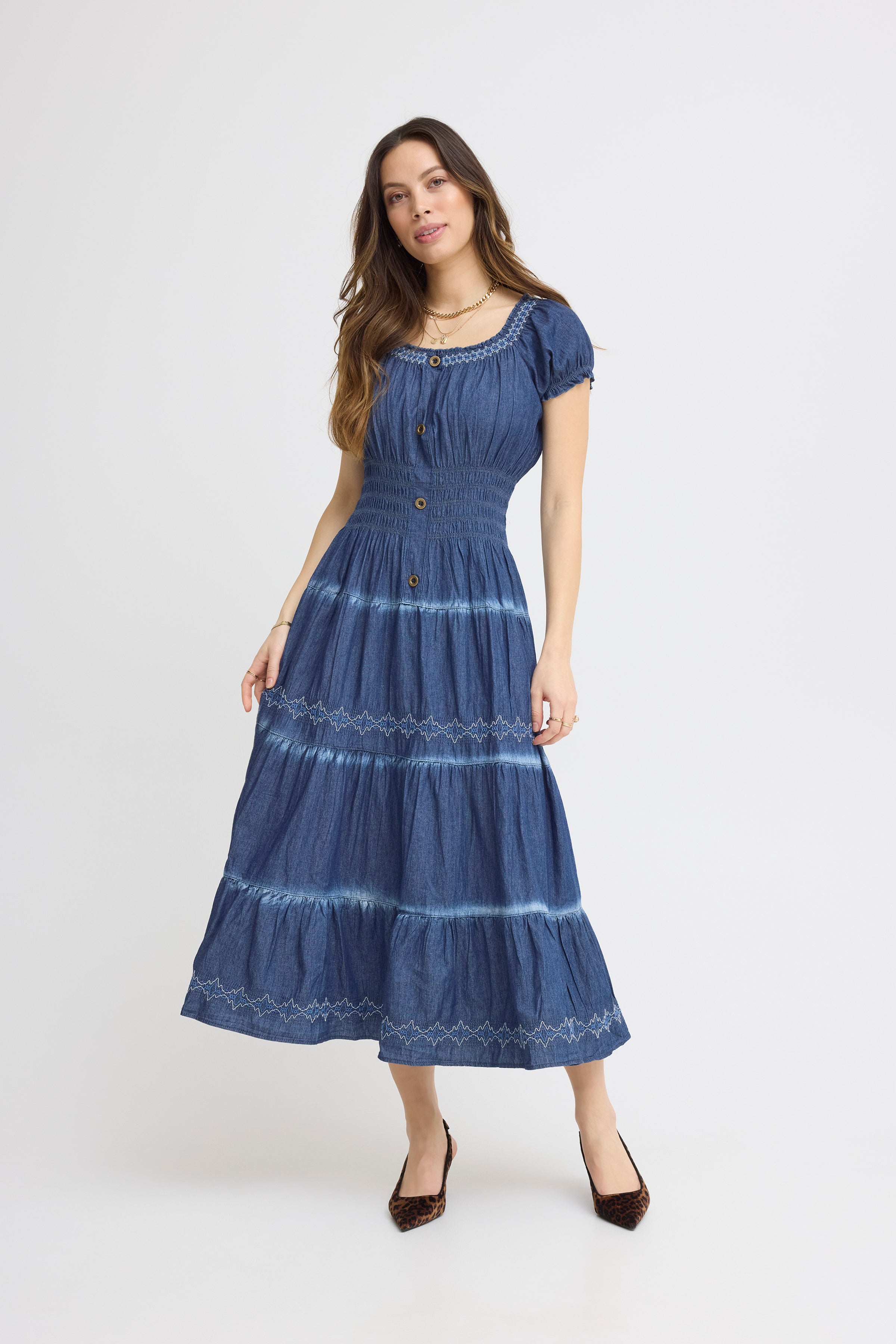 Molly Dark Denim Dress - 22100950