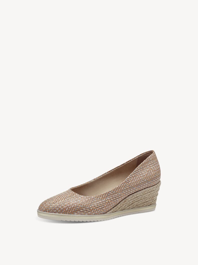 Beige Wedge Pumps - 22313